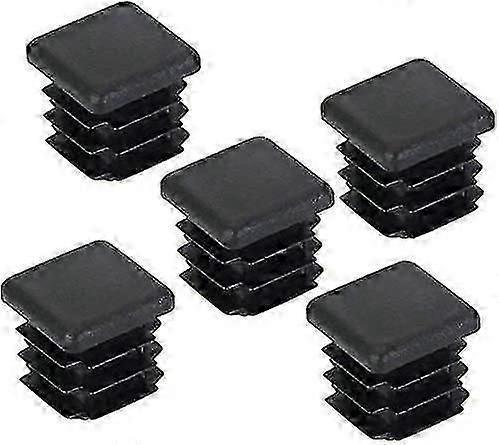 20 قطعة من أغطية أرجل الكراسي، وأغطية الأنابيب المربعة، وأغطية العمود المربعة البلاستيكية للأثاث كهدية