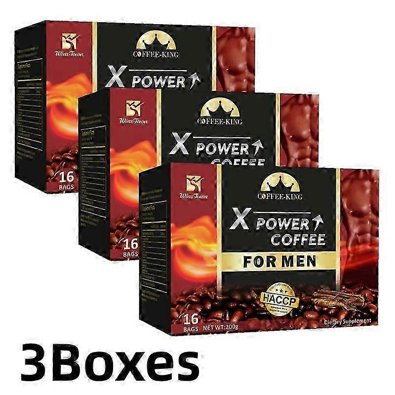 48pcs MAN POWER COFFEE Extracto de maca - POTENCIADOR DE LA FERTILIDAD - Café negro