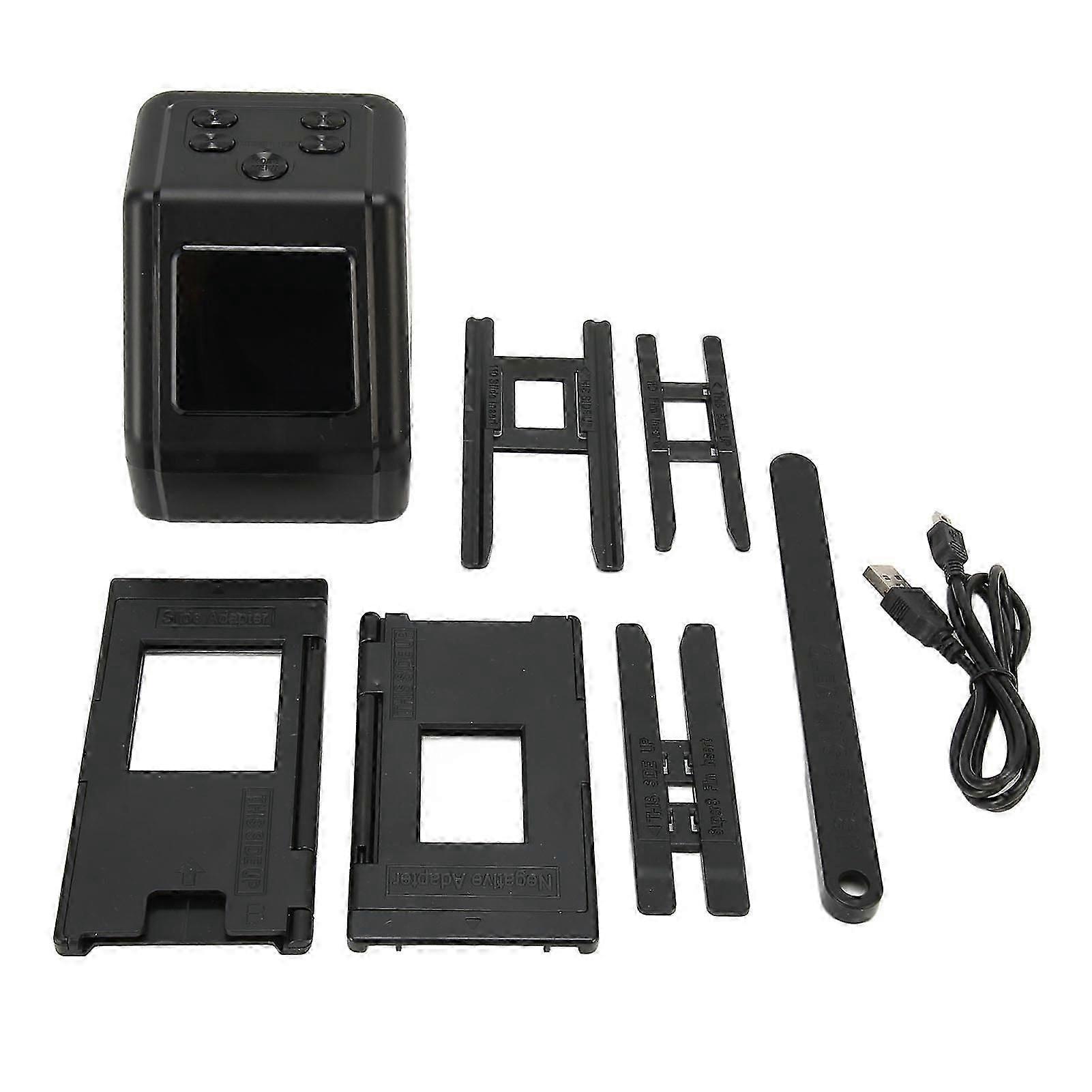 Film Slide Scanner Convert 135 126 110 Films Slides to Negatives Color Black White JPG Photos 22MP with 2.0in LCD Screen