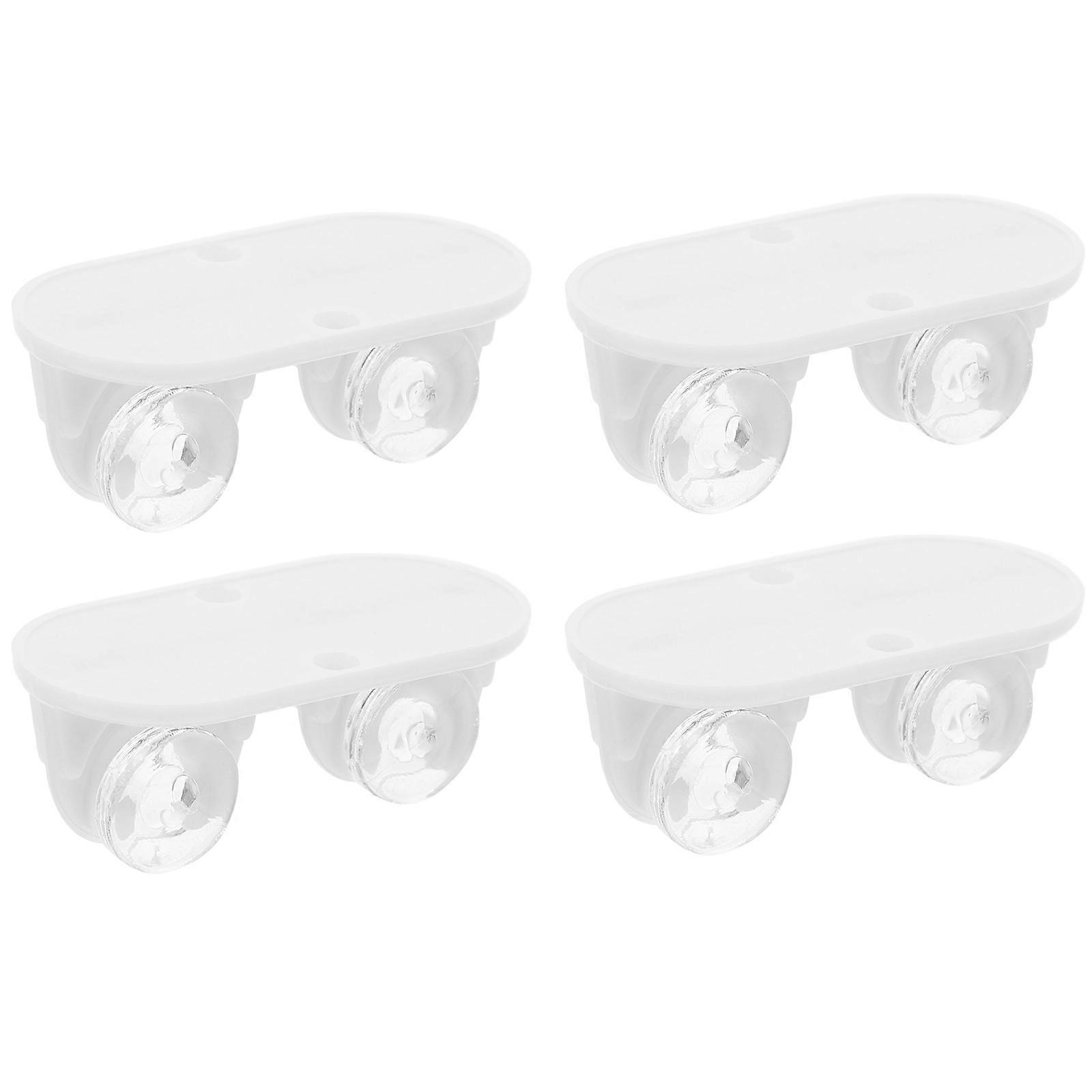 Roller Wheels Self-Adhesive Caster Wheels Home Organization Storage 4Pcs Smooth Mobility