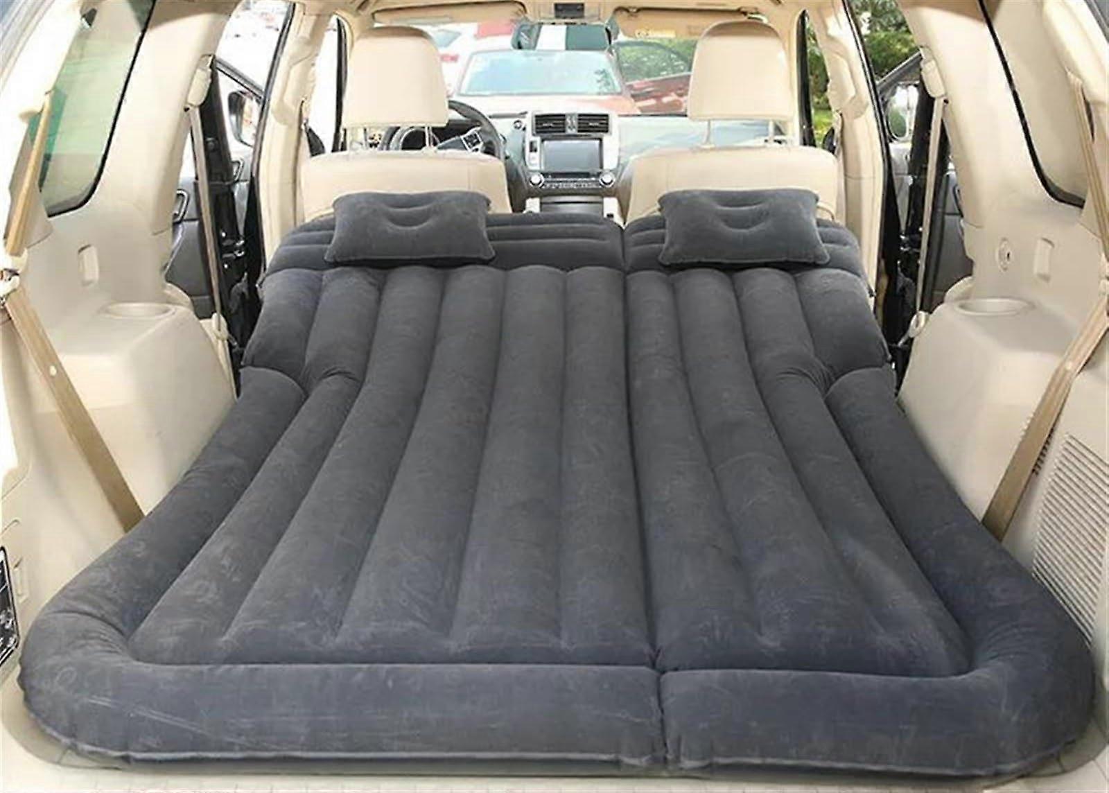 Auto Multifunctional Air Mattress with Automatic Inflation for SUVs (Black)
