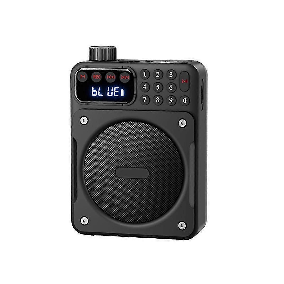 Mini Portable FM Radio Removable Rechargeable Battery Radios Soundbar TF USB Music Player Voice Amp