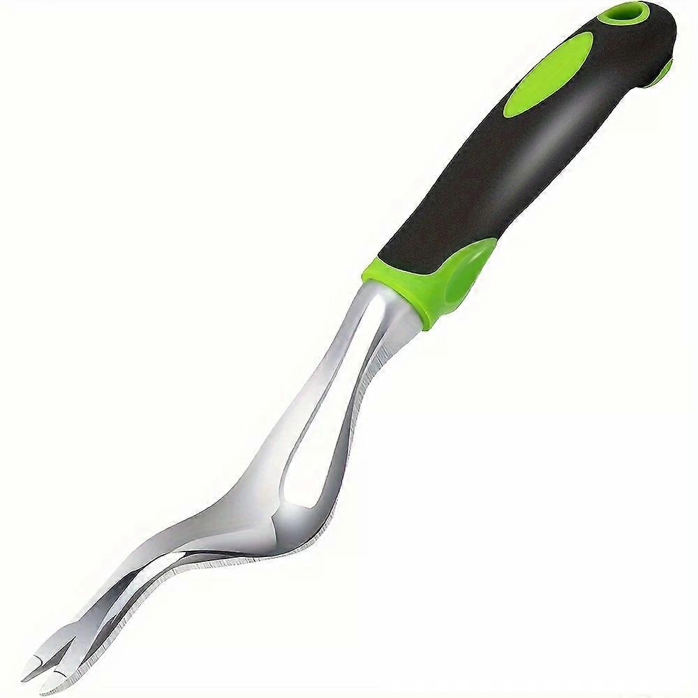 Ergonomic Aluminum Alloy Weed Puller Tool - Lightweight, Easy-Clean Garden Hand Weeder with Comfort Grip for Efficient Weeding and Transplanting
