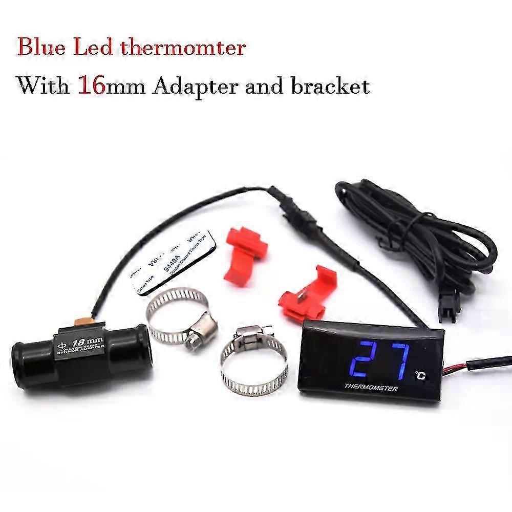 Universal LCD Digital Motorcycle Thermometer Gauge Water Temp Adapter for Various Models Including XMAX250, 300, NMAX, CB 400, and CB500X