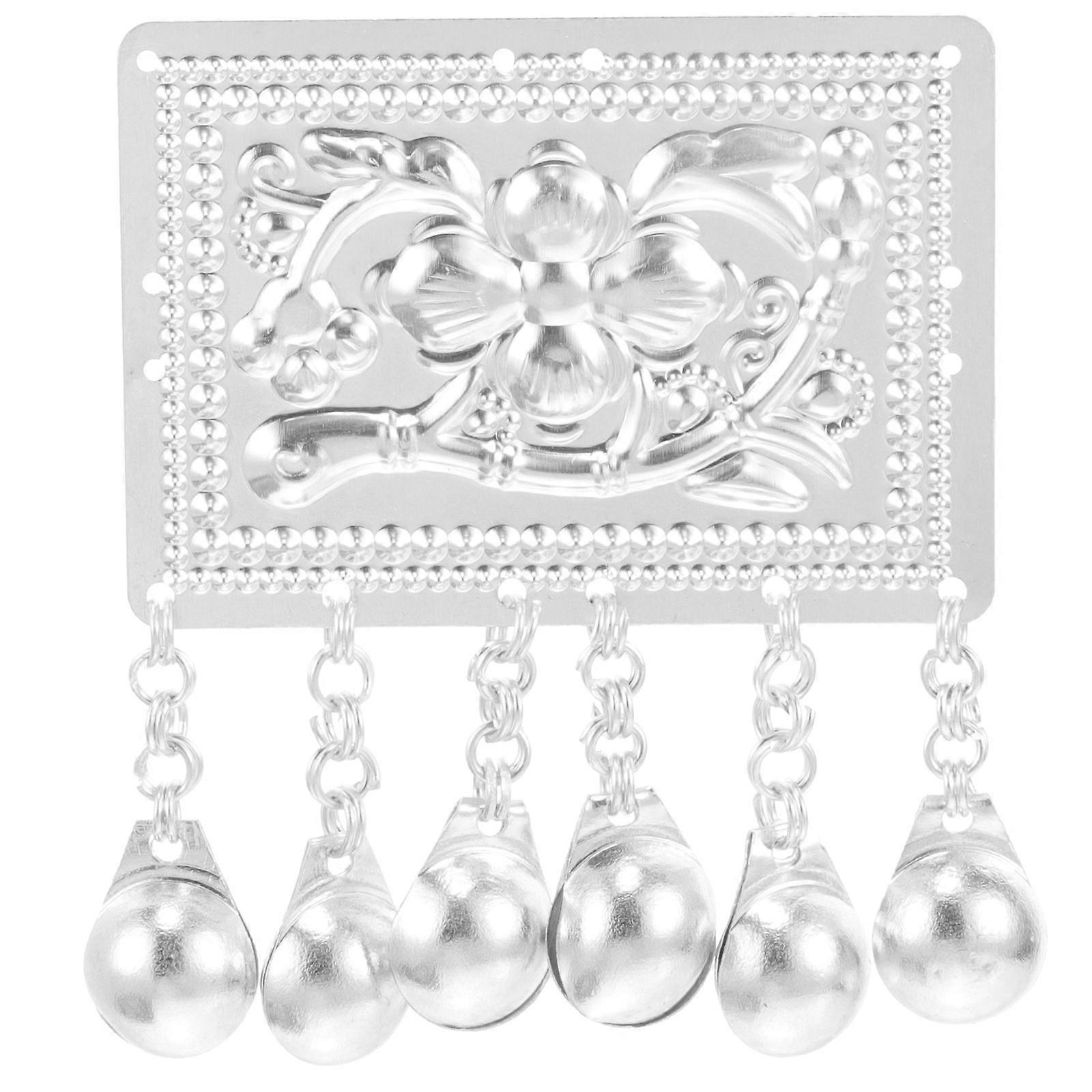 Unique Sewing Pendants Ethnic Ornament Silver Material Irregular Shape 1Pcs