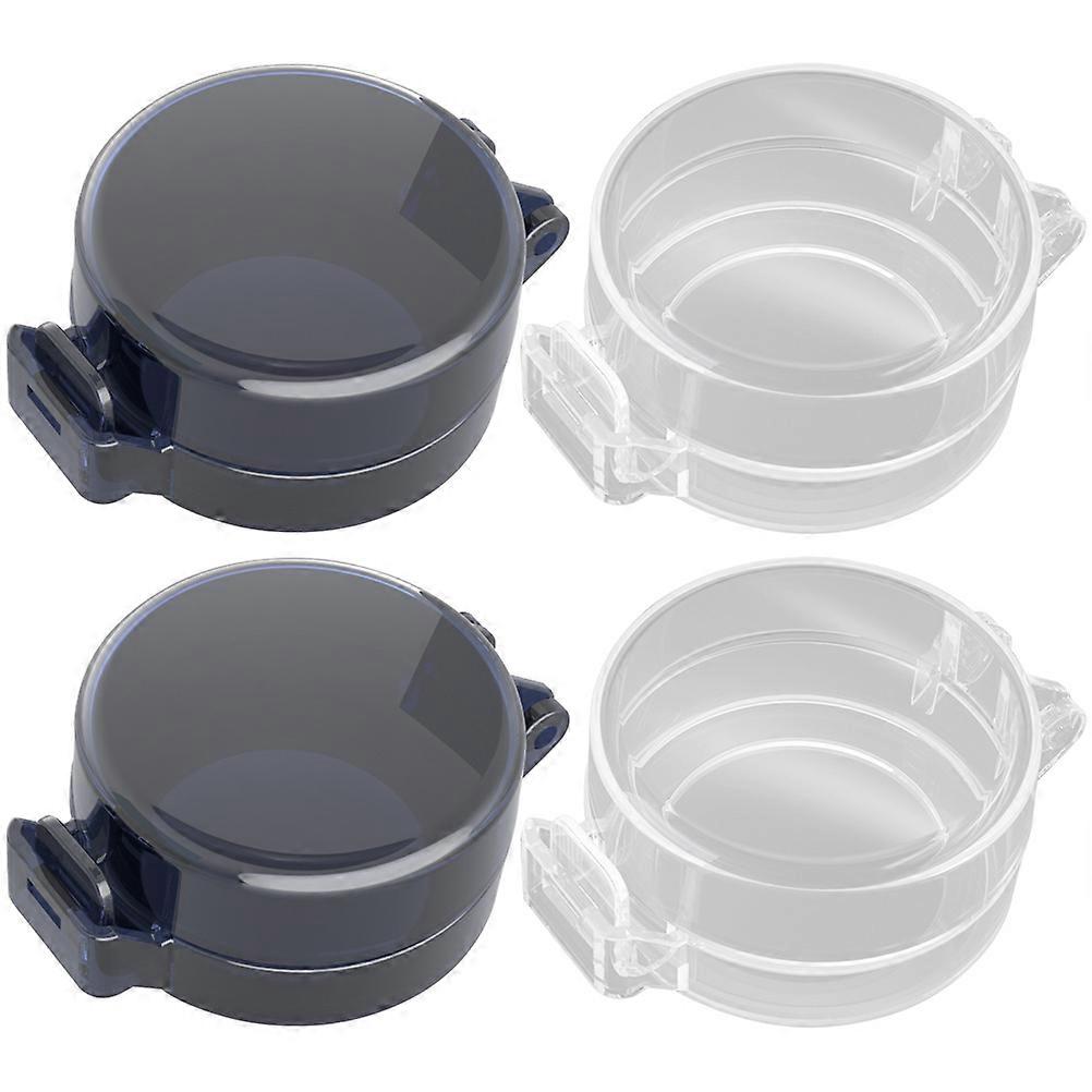 4pcs Gas Stove Knob Covers for Child Safety – Easy Install, Compact Design, Universal Fit for Stoves, Black Color