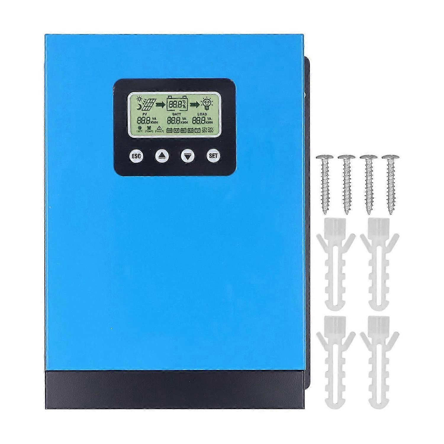 MPPT Solar Charge Controller 12V 24V 36V 48V Auto Recognition Solar Panel Battery Intelligent Regulator with LCD Display 120A
