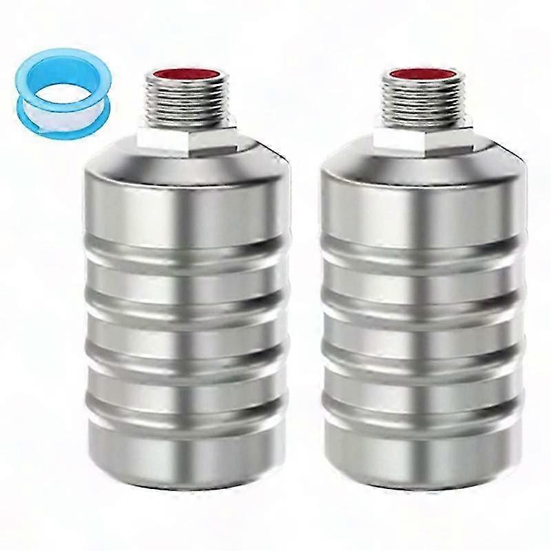 2-Pack Mini Float Valve with Auto Shut Off, Stainless Steel Automatic Water Level Control Valve