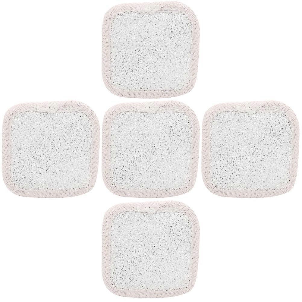 Bath Scrubber Shower Loofah Sponge Bubble Making Square Shape 5Pcs