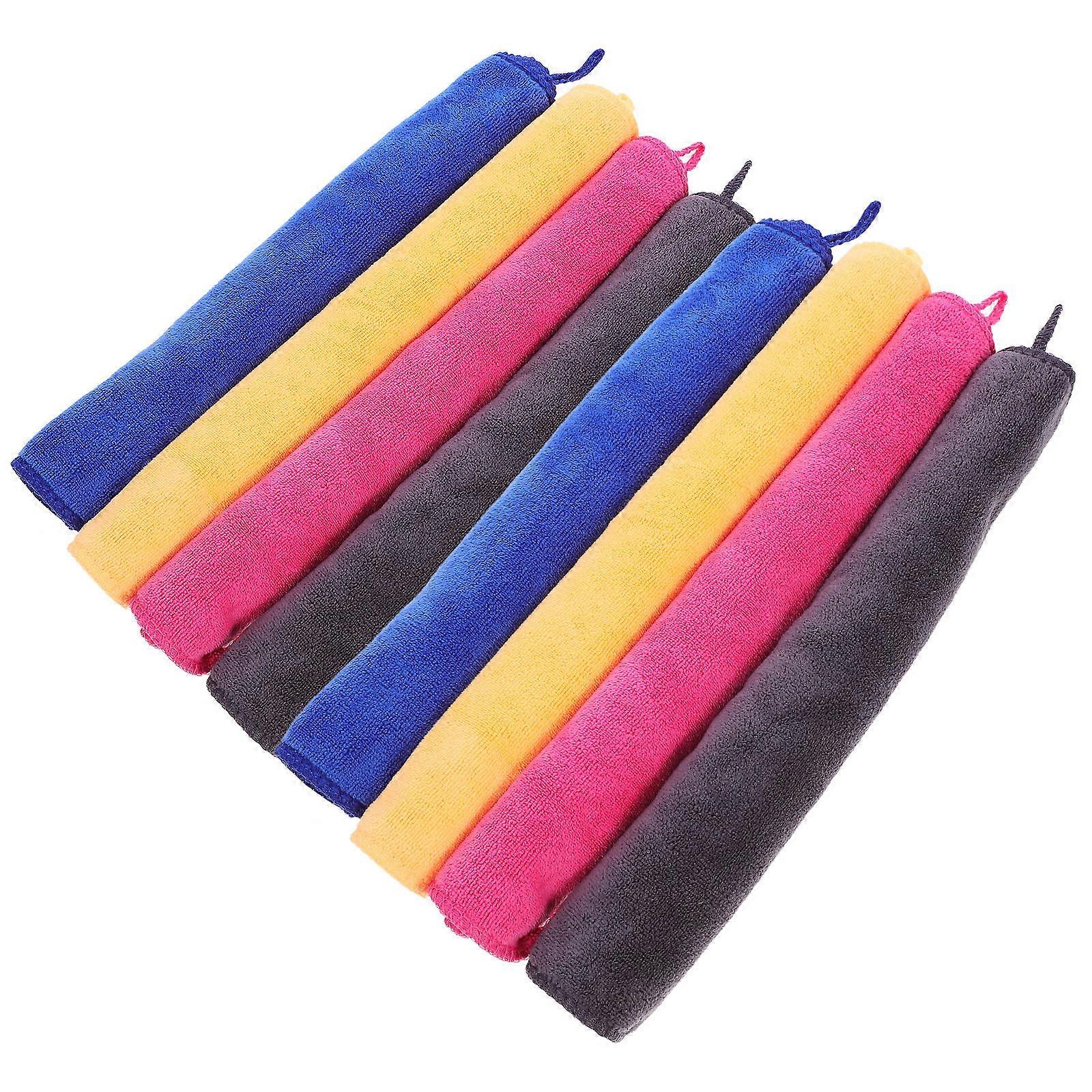 8pcs Reusable Guinea Pig Blankets Absorbent Pee Pads Soft Fleece Bedding Mats for Small Animals Cage Comfort Grey Orange