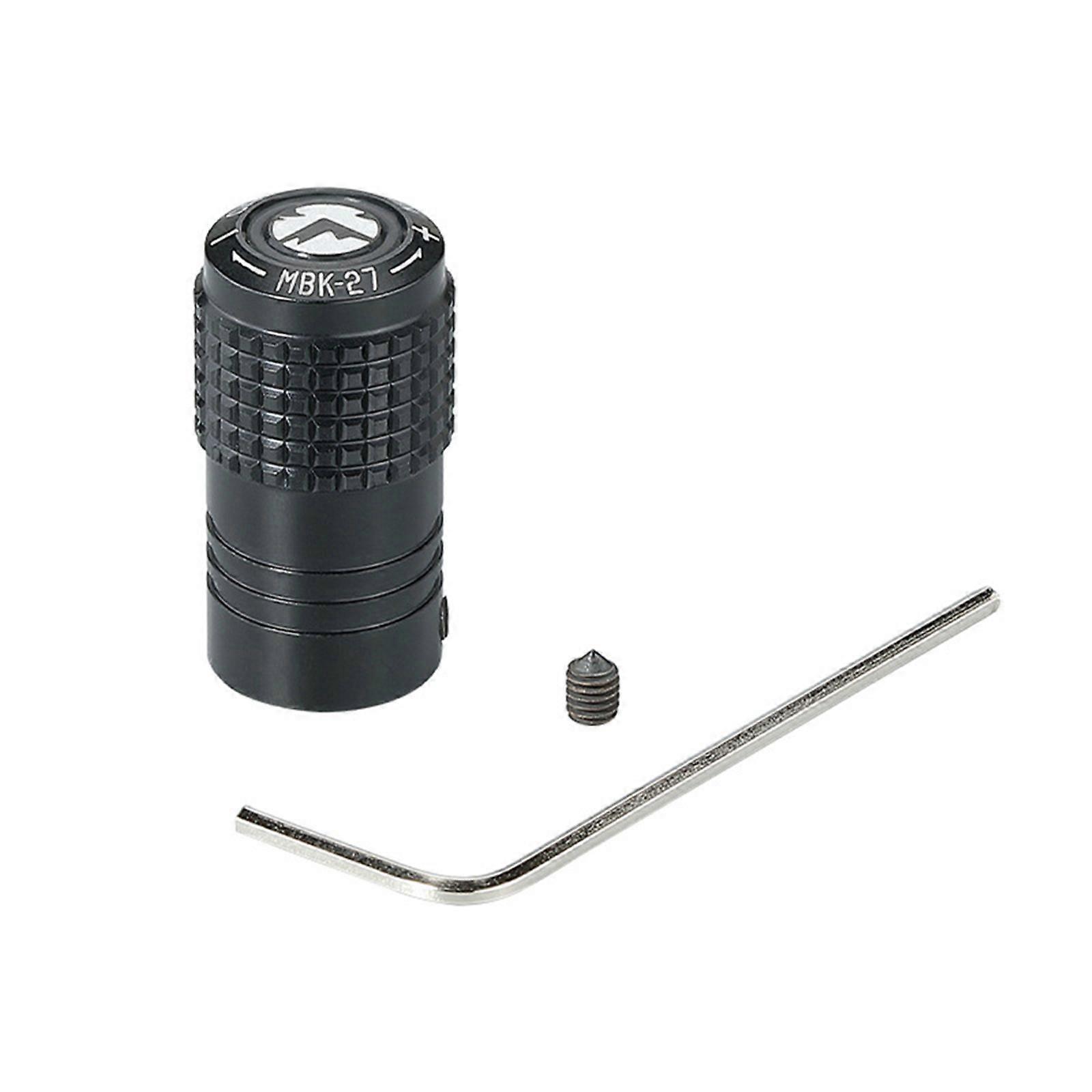 Blackened Aluminum Alloy Knob Compatible With Komatsu Heater NX-92 Anti-Slip Design For Comfortable Grip And Stable Operation Screw Fixation For Long-