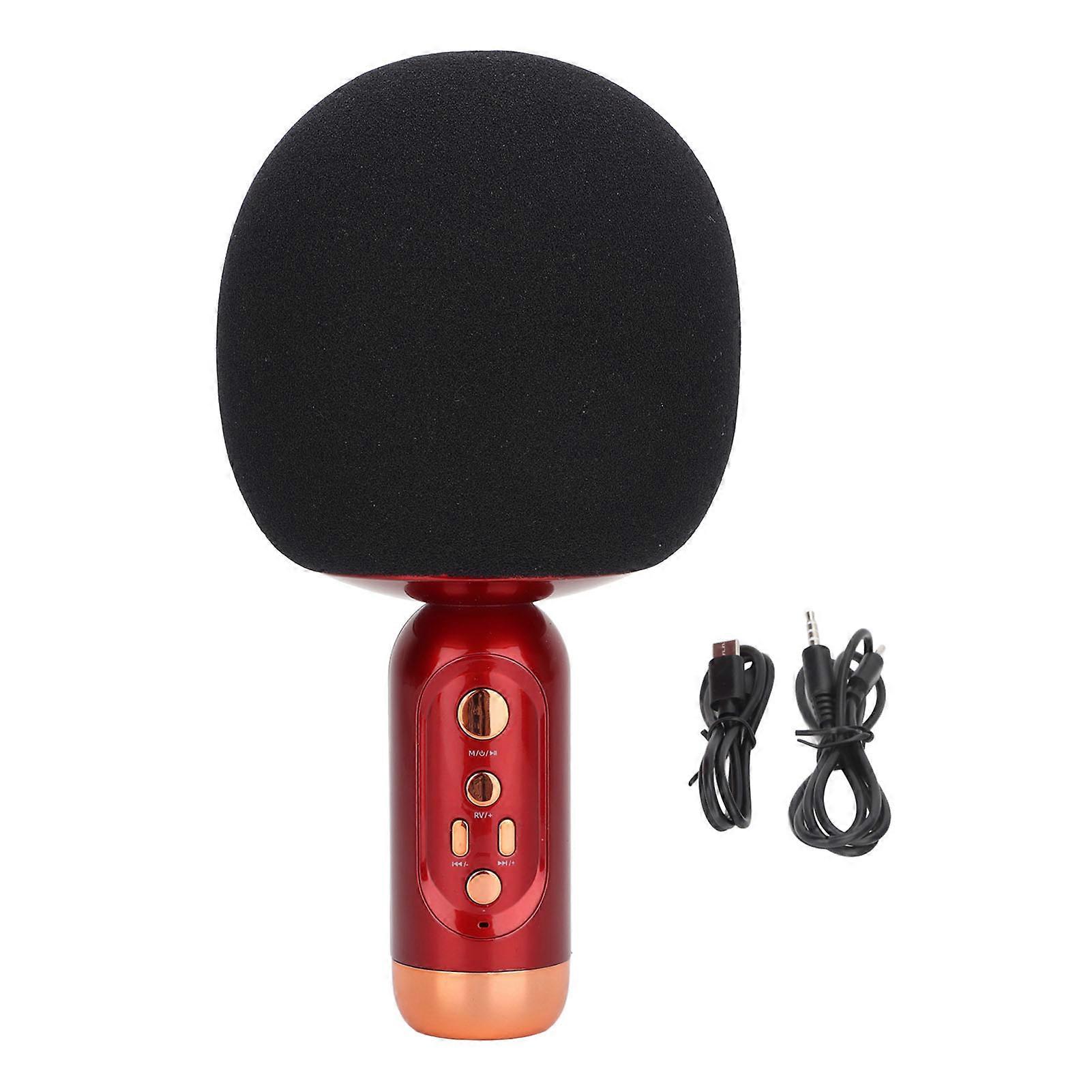 Portable Bluetooth 5.0 Singing Mic: Rechargeable, Memory Card Support, Fun for All Ages