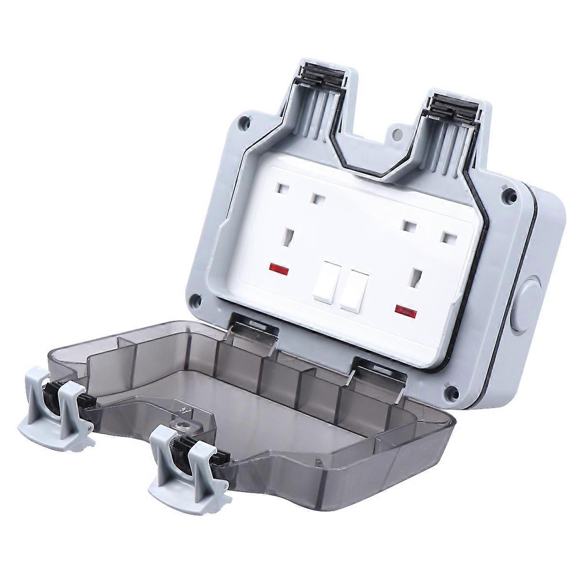 Weatherproof Electrical Socket Modern Aesthetic Design for Tablet PC Restaurant 1Pack