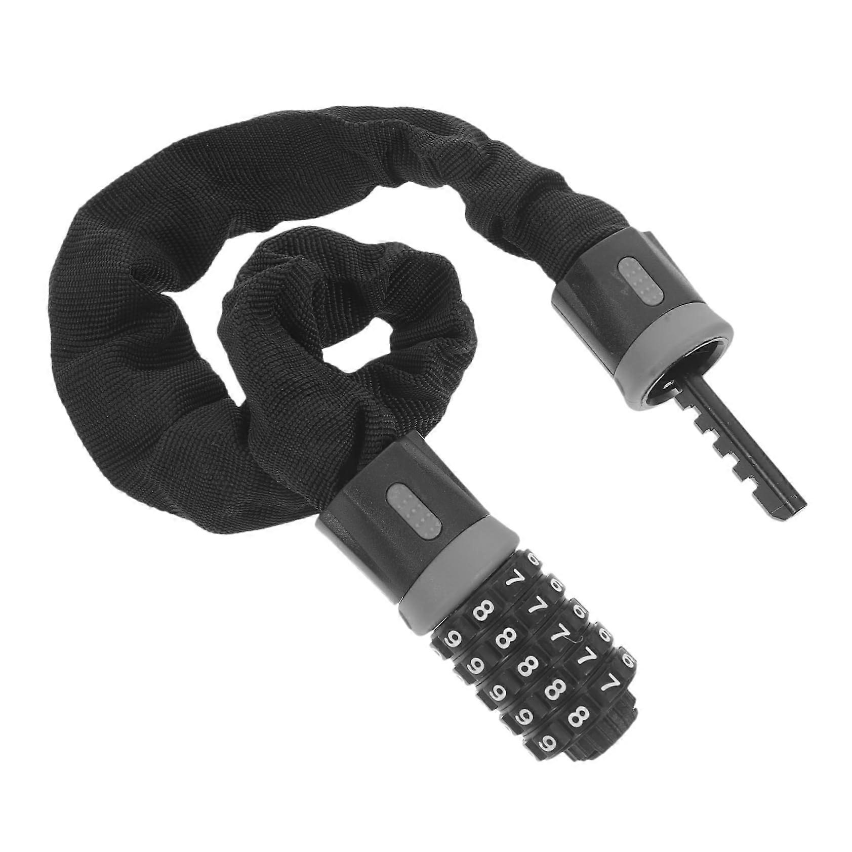 Chain lock bicycle lock with password security chain for bicycles, mountain bikes, and scooters, keyless design, durable.