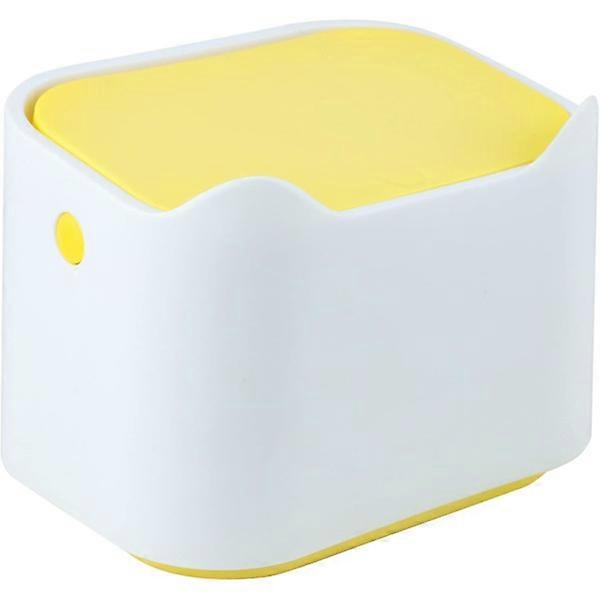 Small desktop dustbin, portable mini desktop dustbin, press type