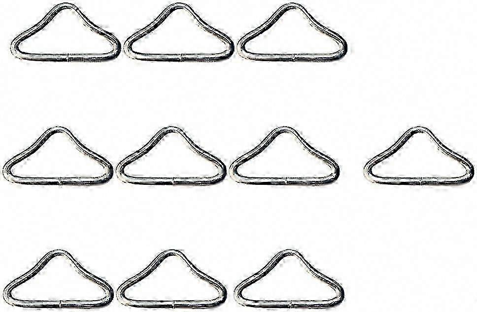 20 قطعة من الفولاذ المقاوم للصدأ مثلث حلقة أبازيم V حلقات لحقيبة قطع غيار الترامبولين