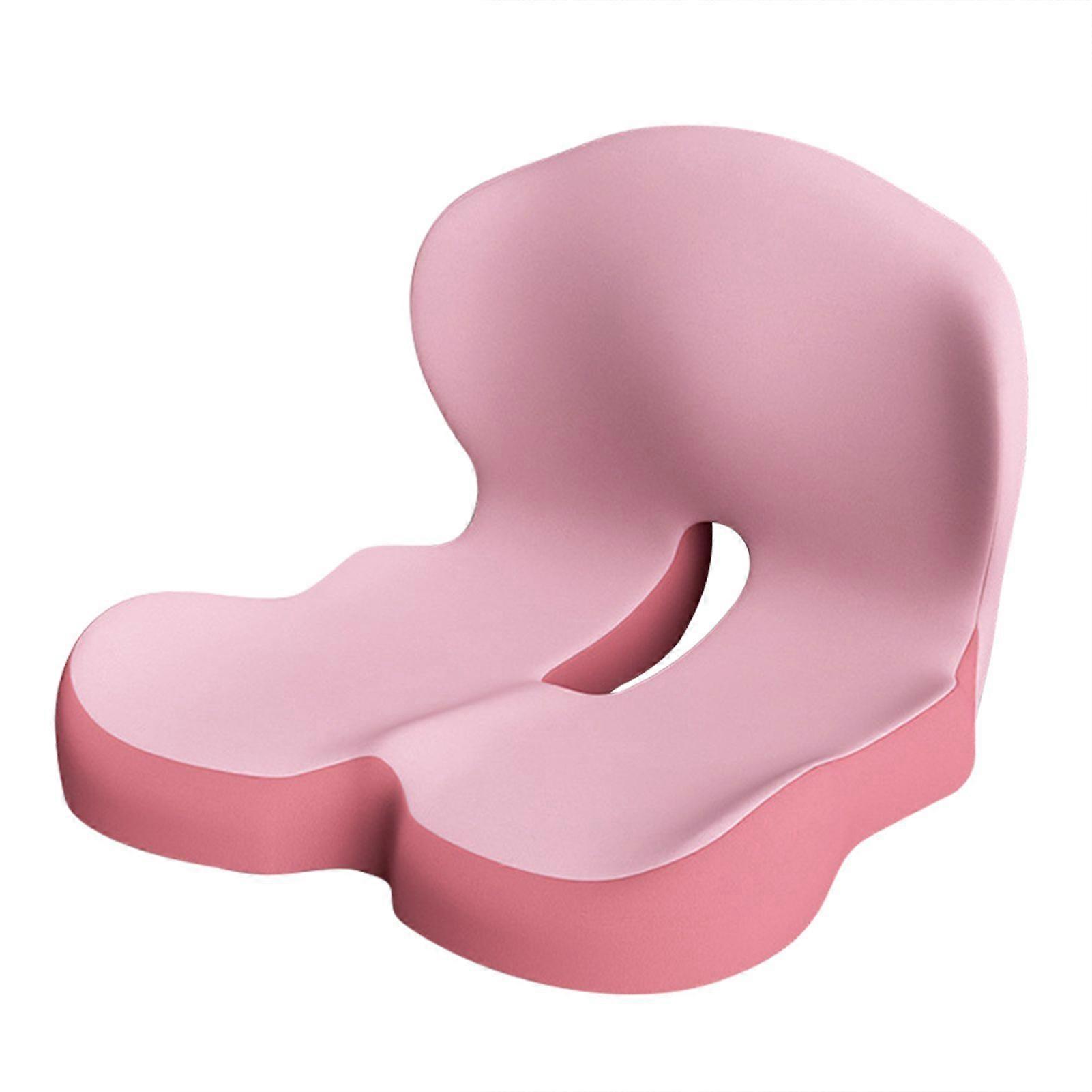 Memory Foam Seat & Back Cushion Combo, Ergonomic L-Shaped Integrated Seat Cushions, Sciatica & Back Pain Relief for Office Car Hom Use