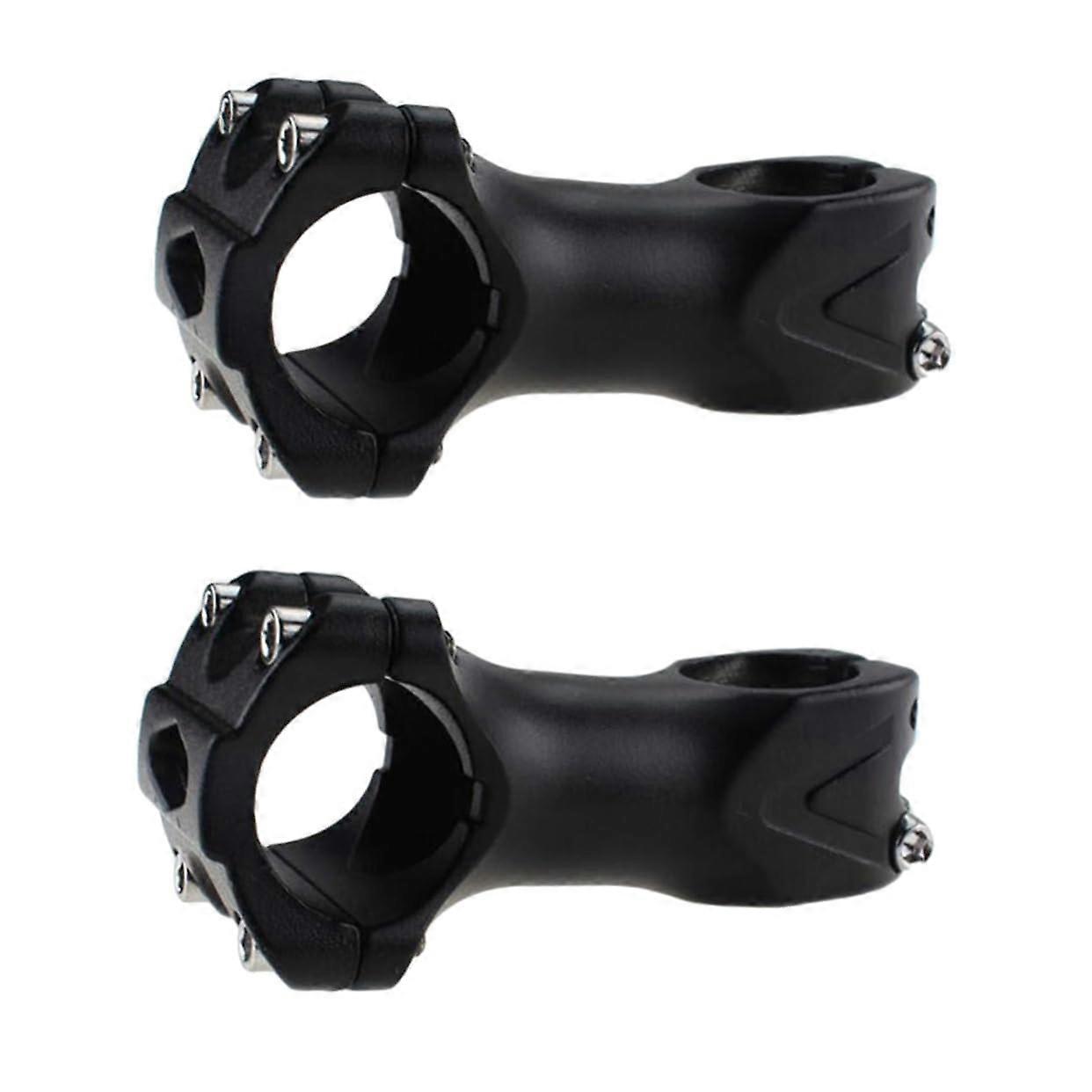 Bicycle Accessories Handlebar Riser Pack of 2 Aluminium Alloy for Mountain and Road Bikes, Size 1x2pcs, Black