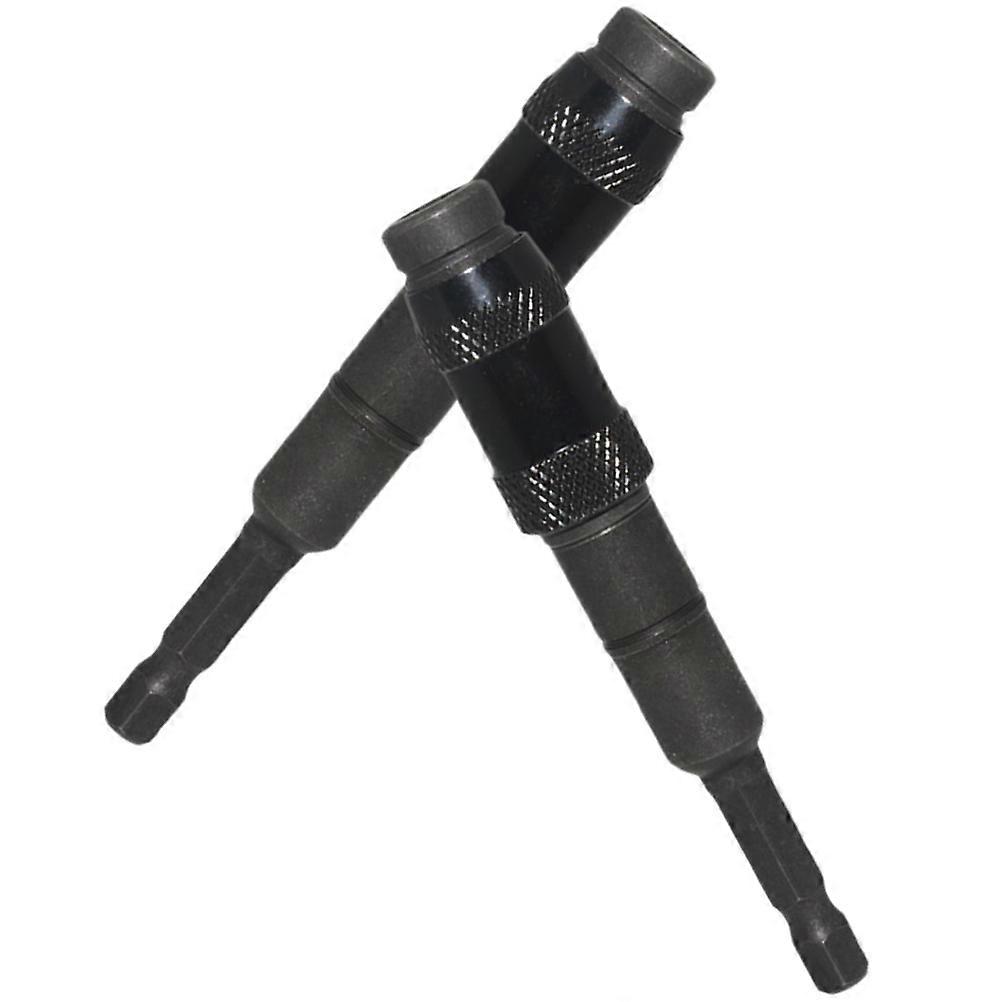 Driver Bit Holder Angled Drill Bit Attachment For Homeowners Silver 2Pcs