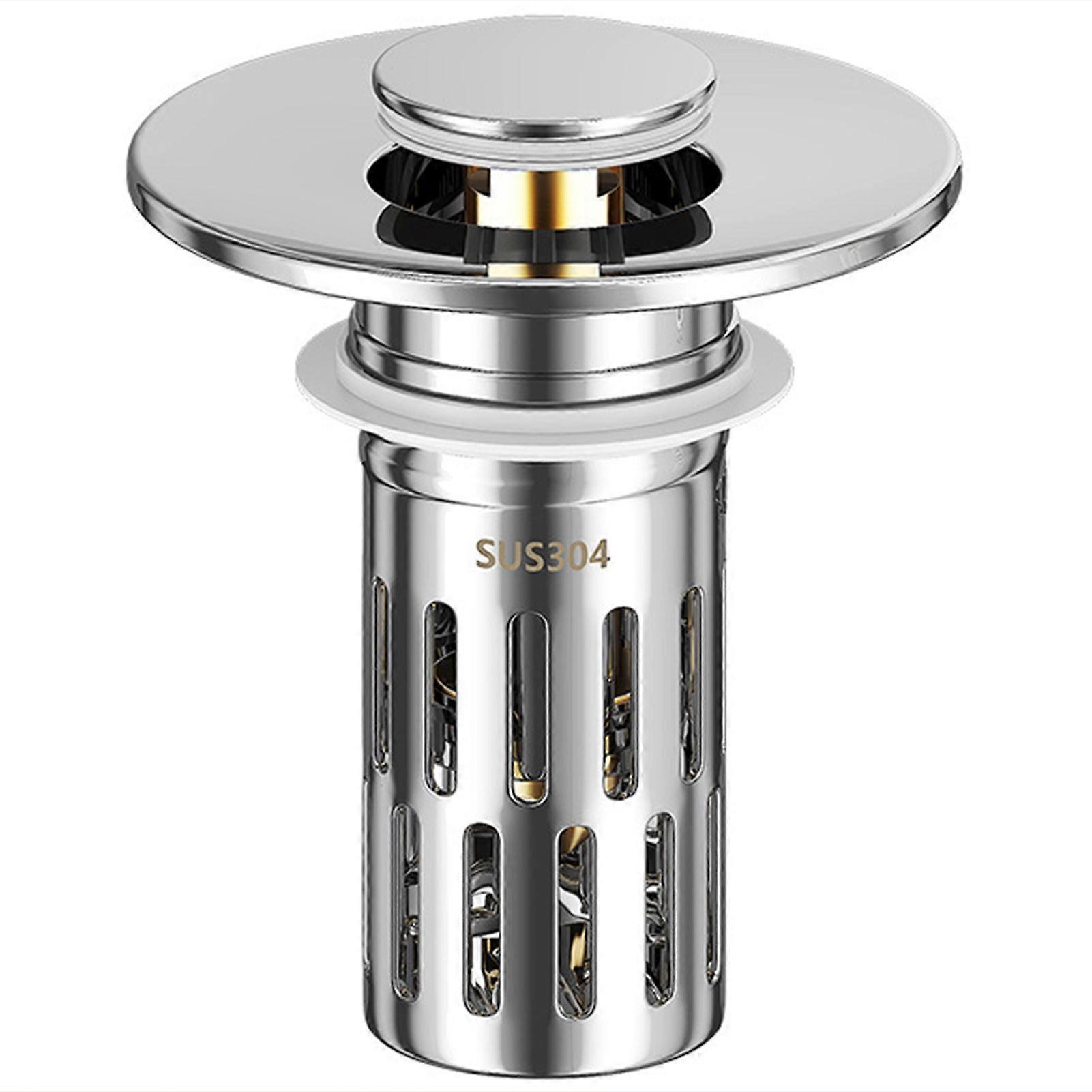 Universal Pops-Up Drain Fitting Multilayers Bockade Prevent Peculiar Smell Effortless Daily Living