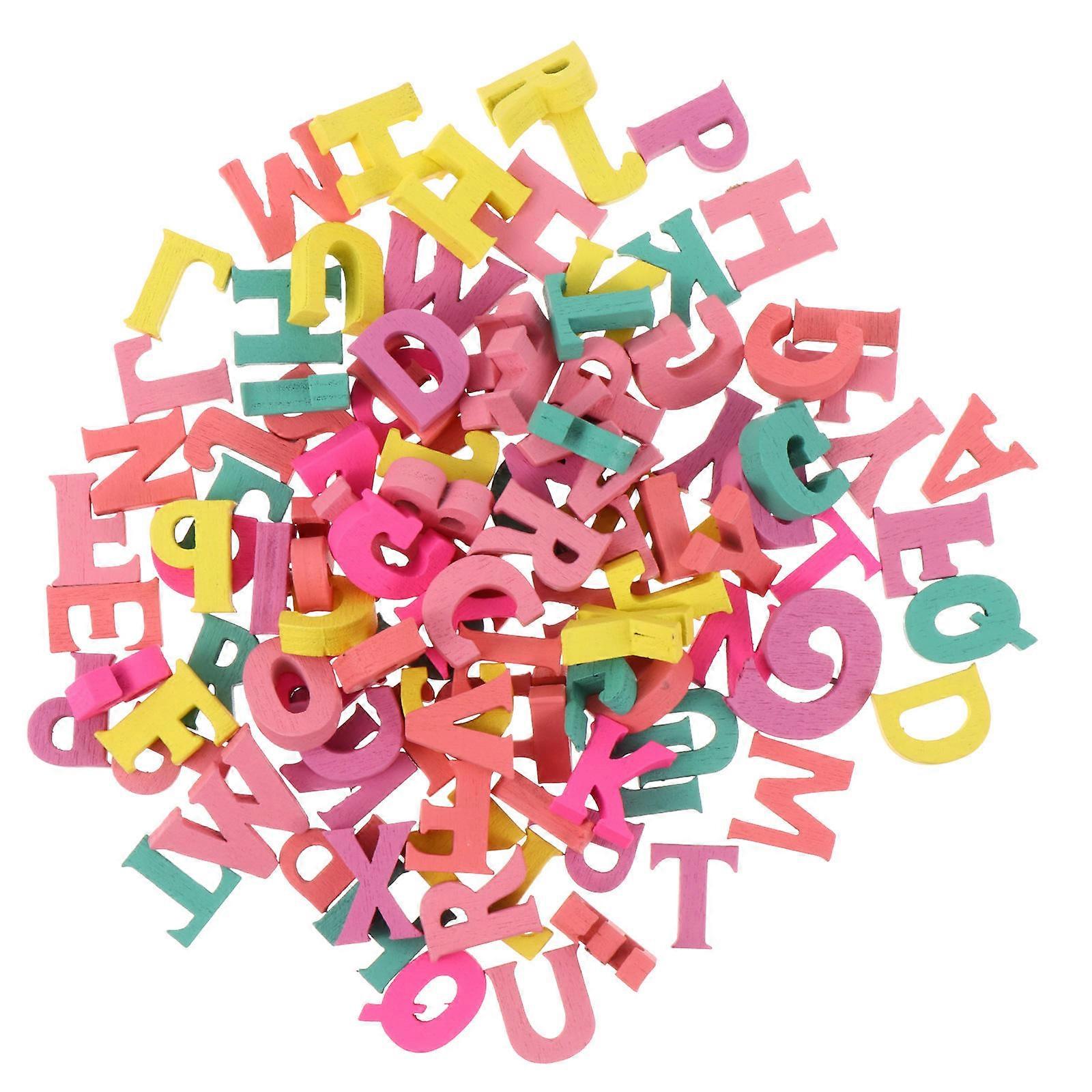 Colorful Wooden Craft Chips for DIY Projects 100pcs Assorted Colors Synthetic Material