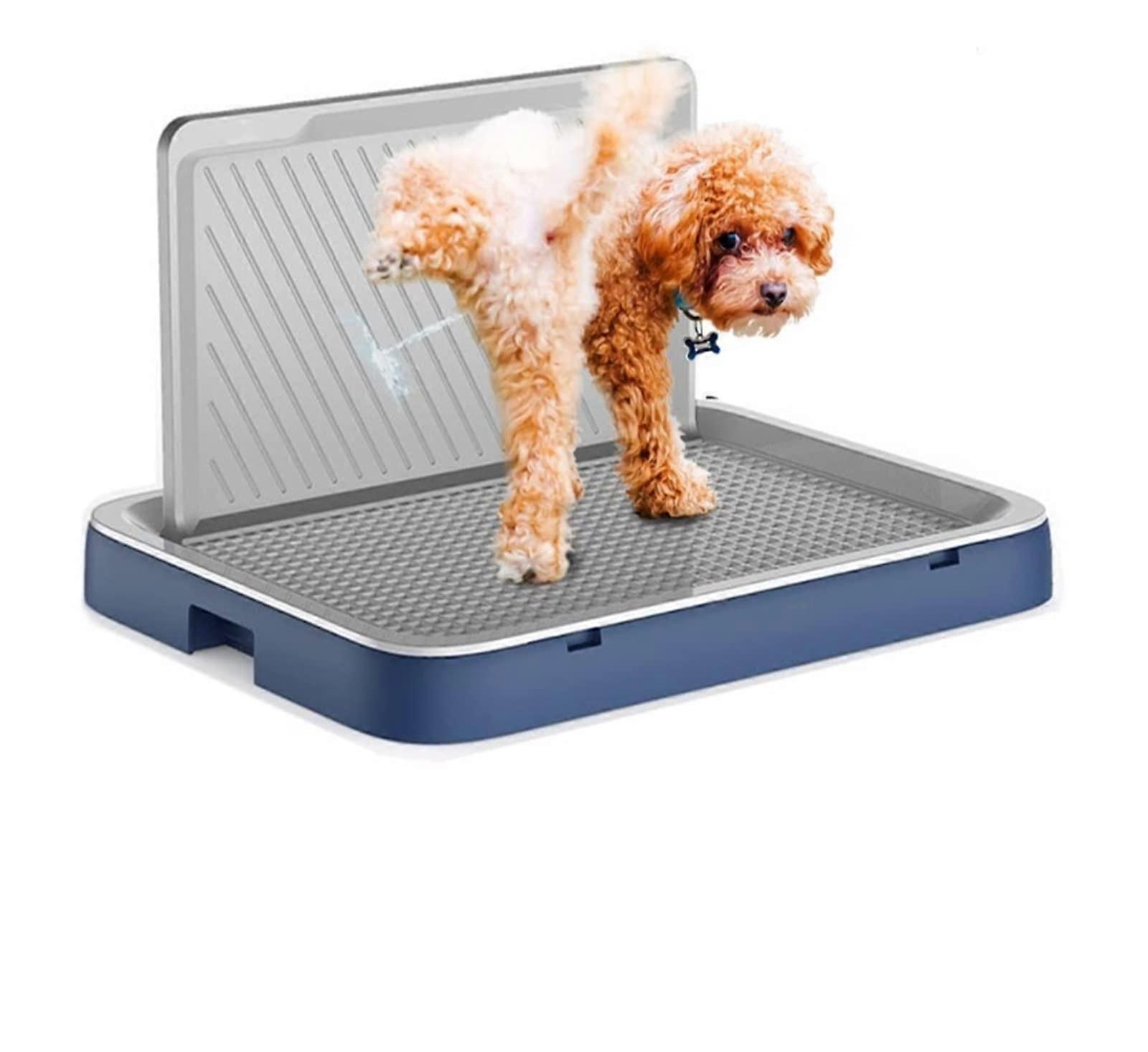 Dog Potty for Indoor Training Pads with Repellent Reusable Dog Mat with Tray, Alternative to Portable Dog Toilet for Puppies (Color: F, Size: M)