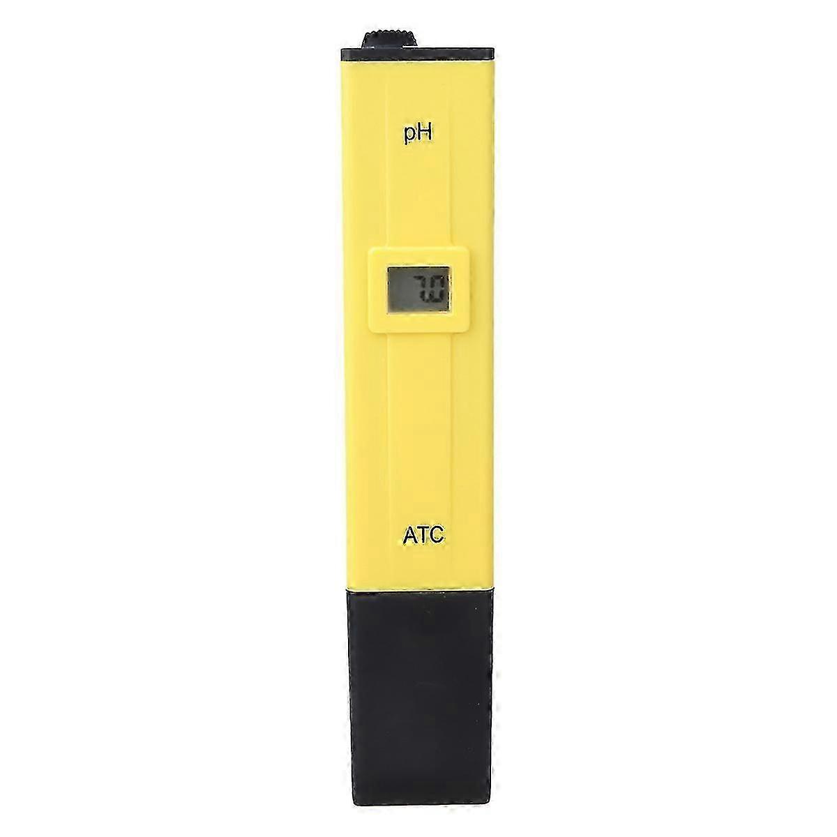 pH-ATC pH Tester Measuring Pen Digital pH Value Testing Meter 0~14pH 0.1pH with LED Screen hwy