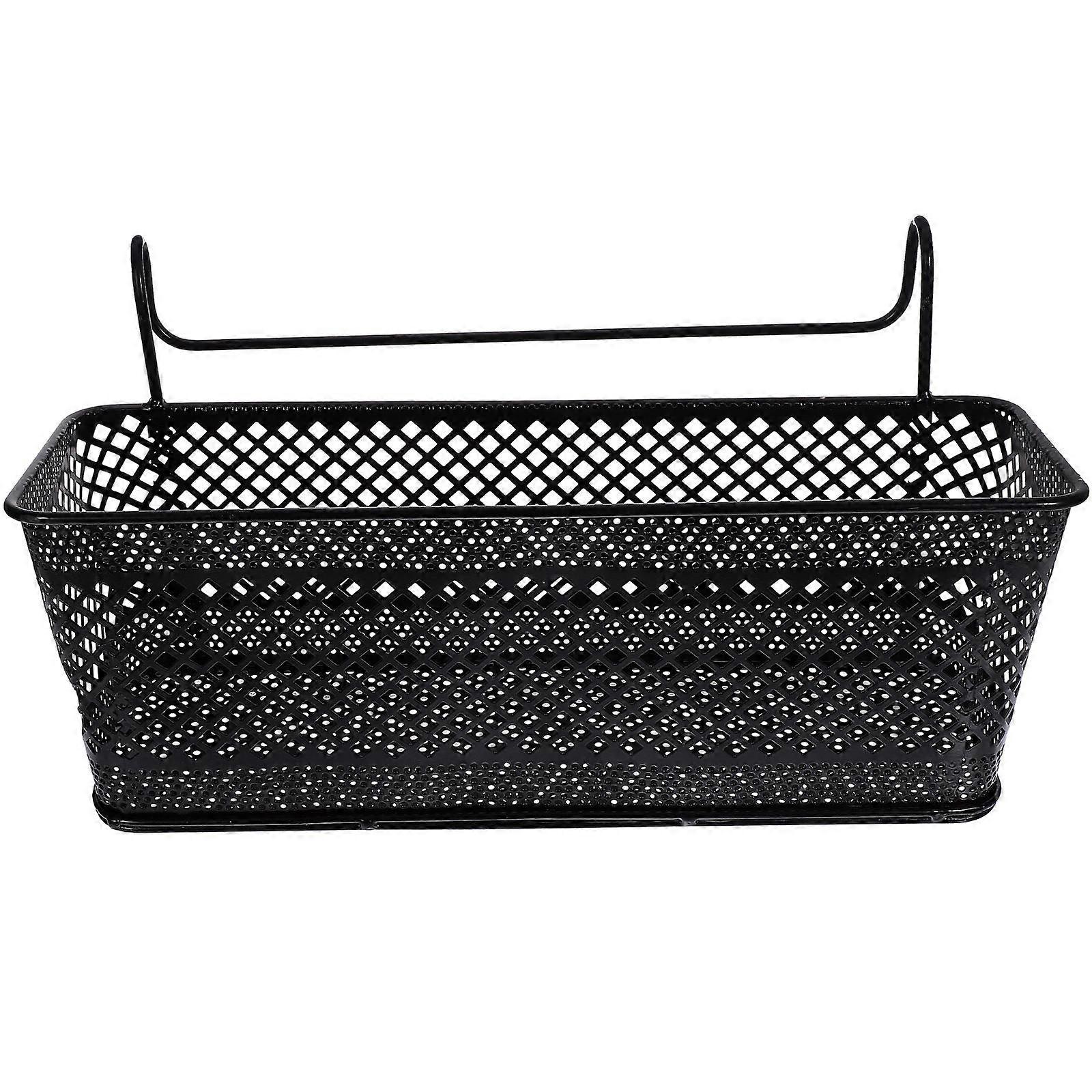 Blue Iron Storage Basket for Home Use Practical Large Capacity