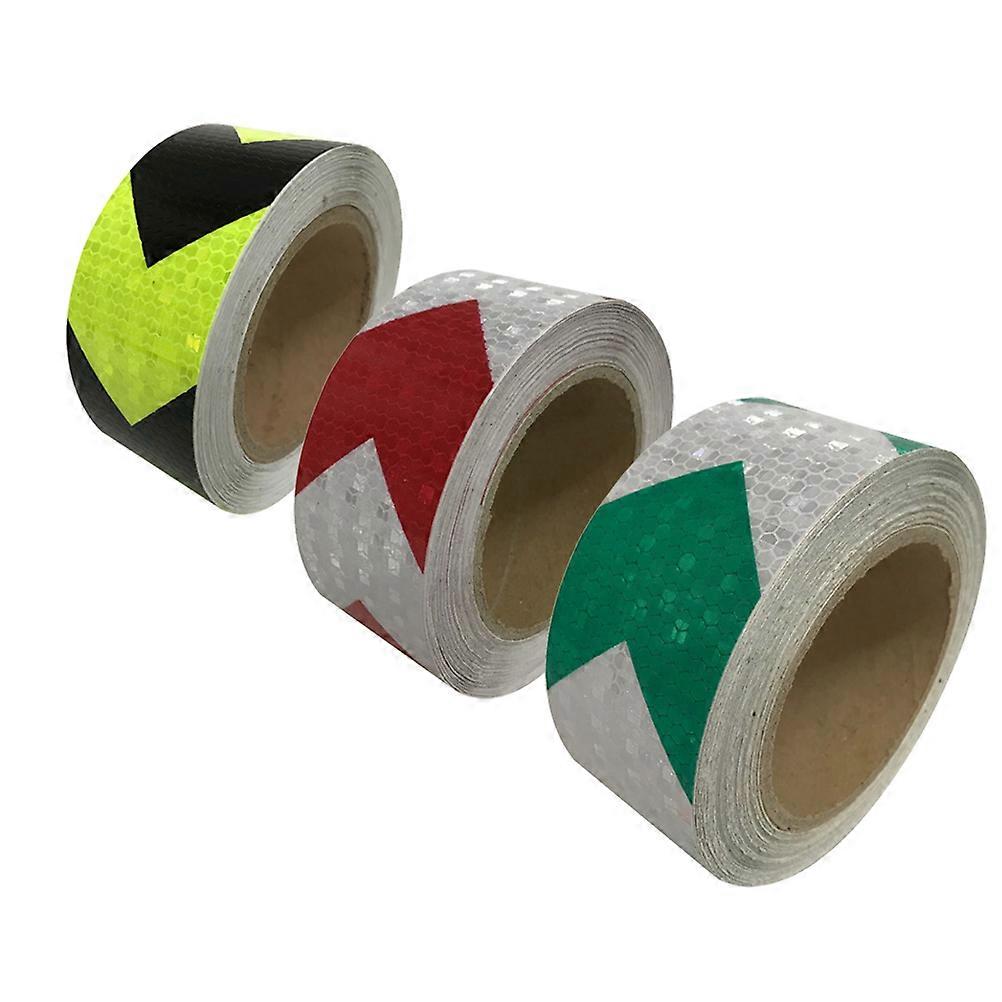 Fluorescent Security Sticker for Warning Made of PVC Can Be Cut to Fit Your Needs 3Pcs