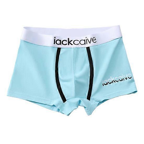 Men Boxer Briefs Wide Waistband Mid-rise Color Letter Underwear Print Shorts Patchwork Moisture-Wicking U-convex Sport Panties