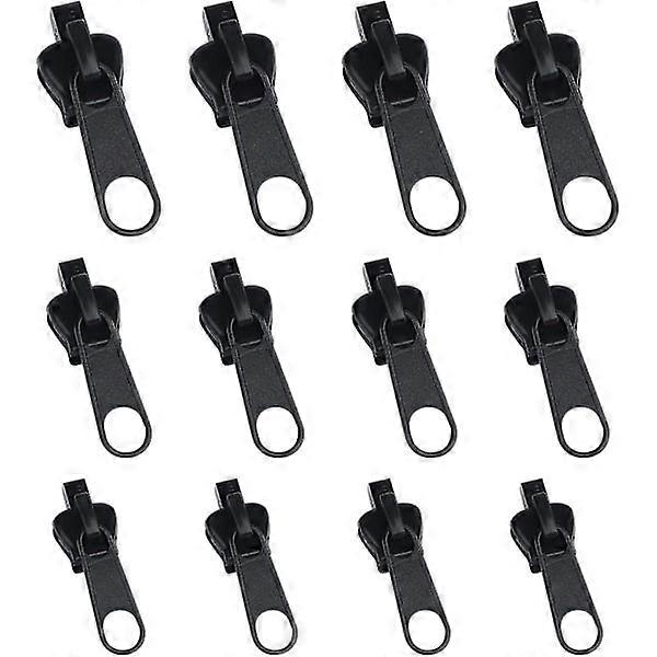 12 Pcs Fix Zipper Puller Repair Kit Detachable Zipper Head Zipper Replacement Instant Zipper Replacement