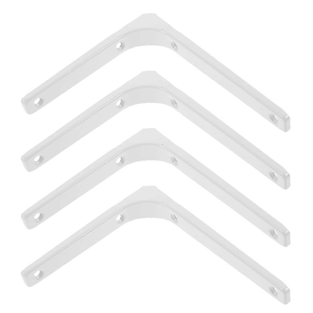 L Brackets Wall-Mounted Shelf Supports Spacesaving Design Modern Style for Homeowners 4Pcs