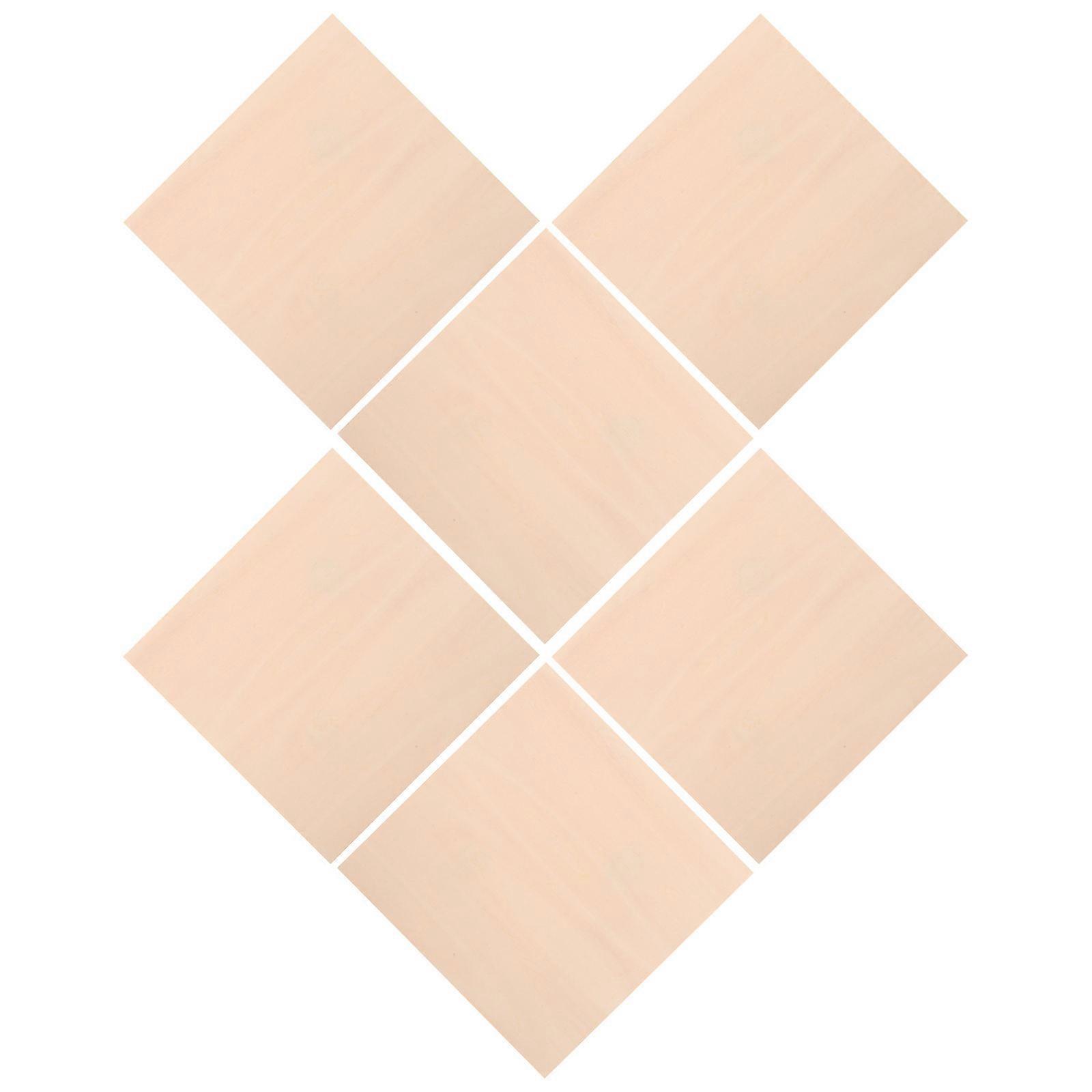 6pcs Thick Unfinished Basswood Plywood Panels for DIY Woodworking, Model Making, and Craft Projects – Lightweight, Smooth Surface, Easy to Cut