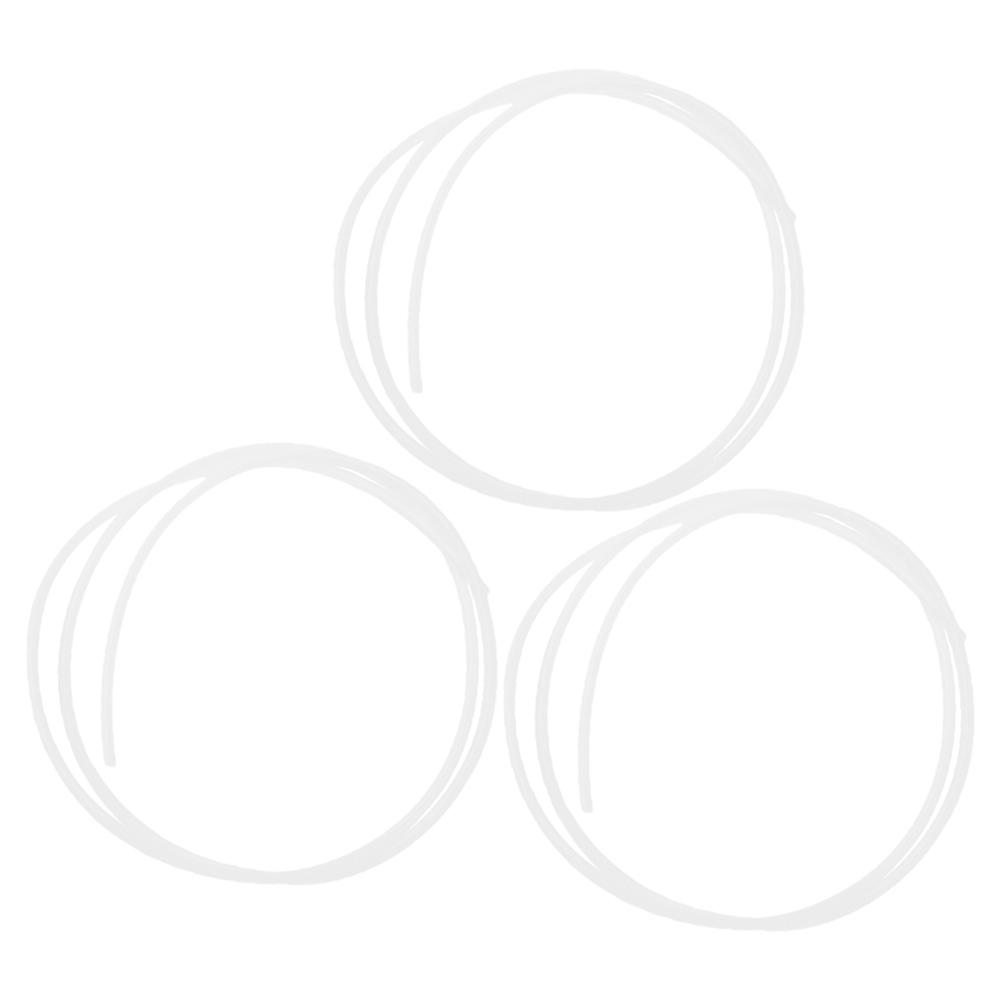 PTFE Tube for 3D Printer White Color High Precision and Durable Suitable for PLA and ABS Materials 3pcs