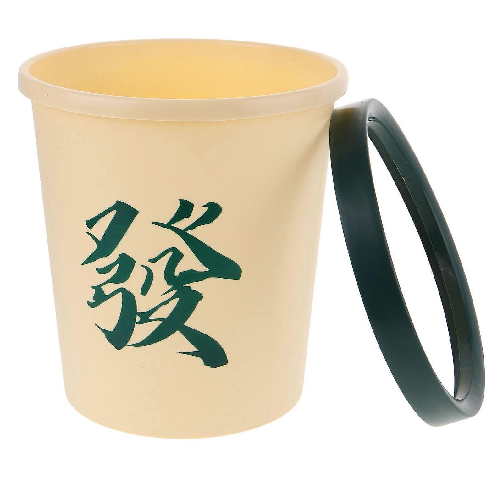Plastic Garbage Can Large Capacity Holding Rubbish Simple Shape Home 1Pcs