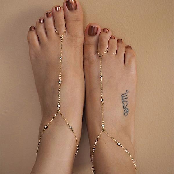 Women's anklets beads anklet barefoot gold