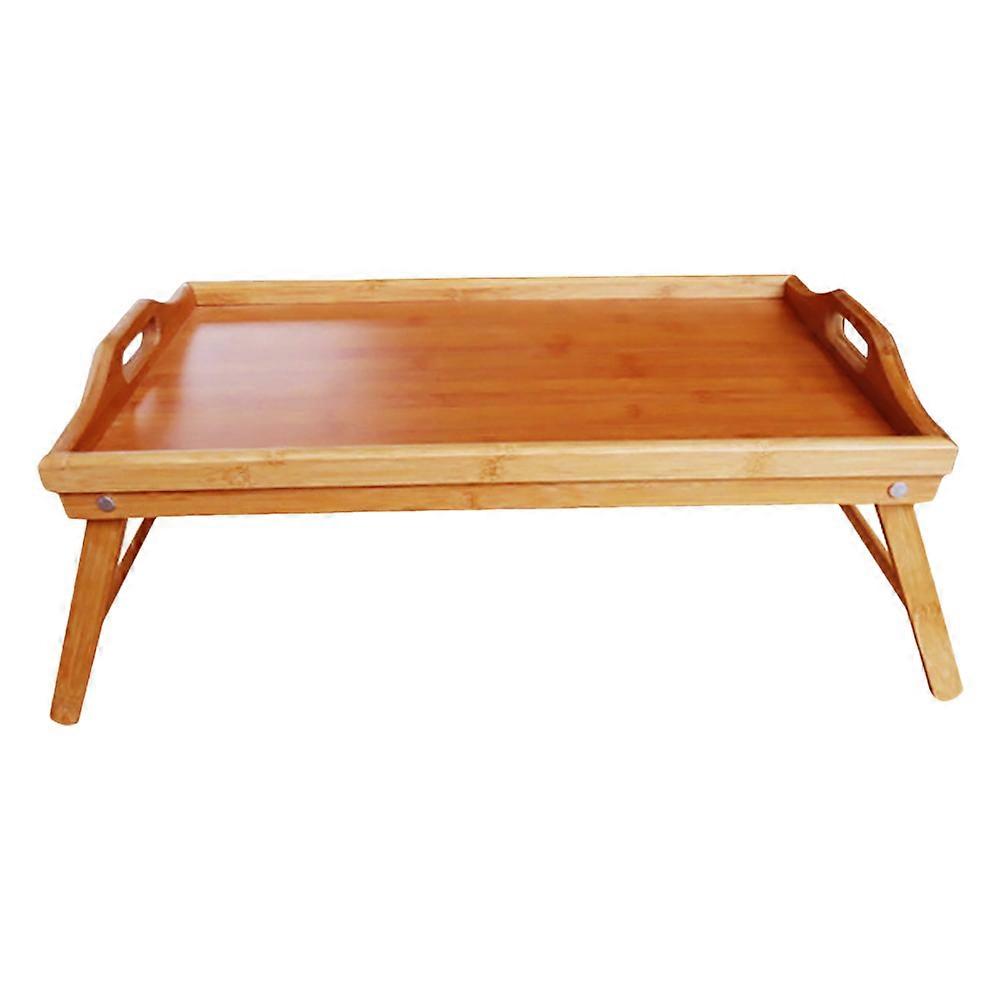 Bamboo Food Serving Tray For Adults Chocolate Color Excellent For Hotel Use 1Pack