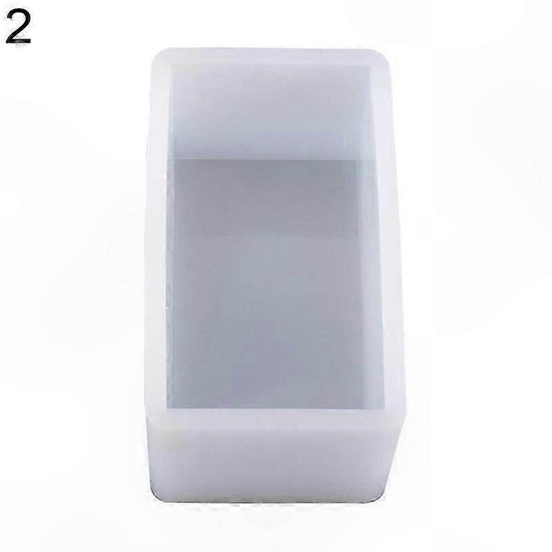 Handmade Rectangle Epoxy Mold for DIY Craft Table Ornament Decoration Silicone Holder Tool