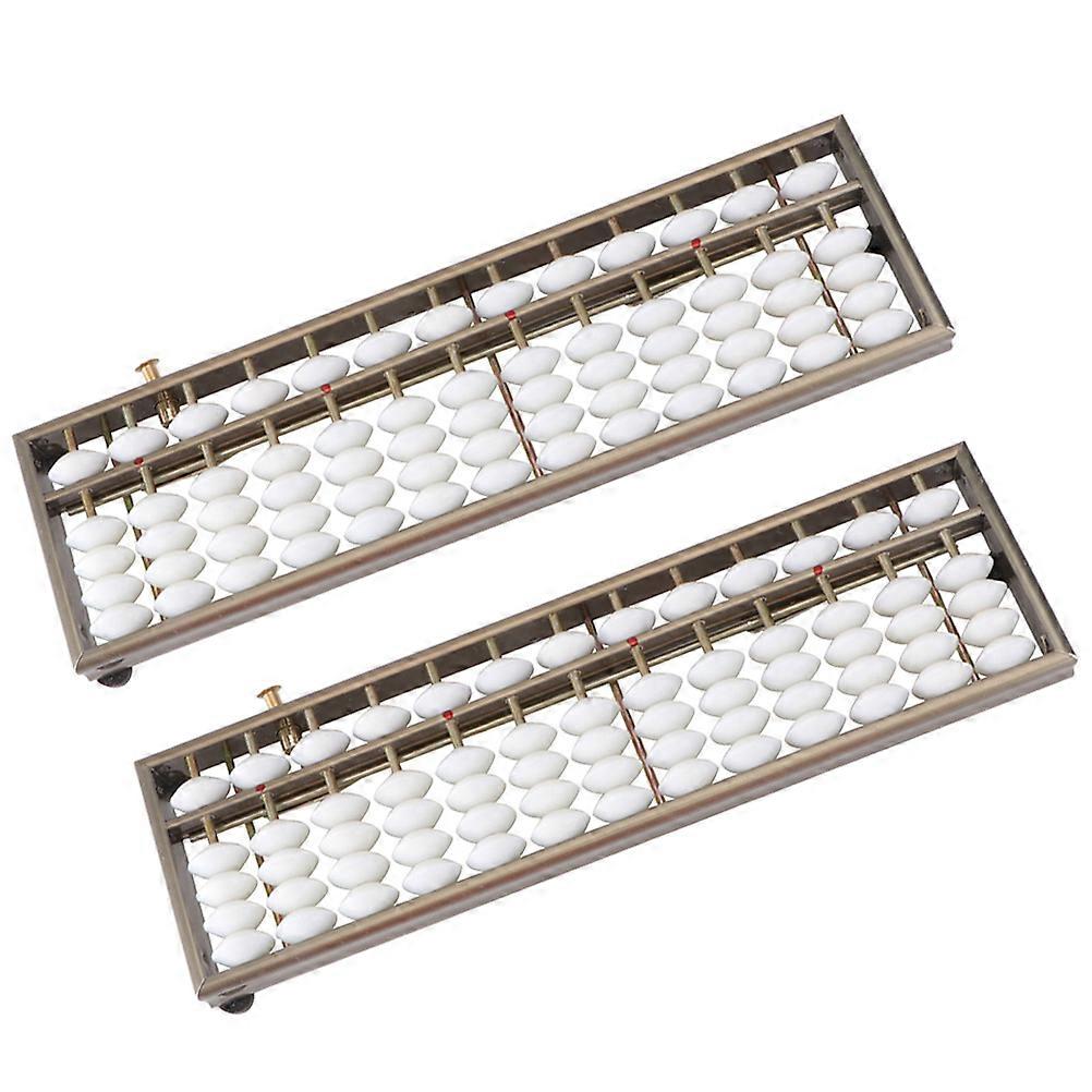 Aluminum Alloy Abacus for Students and Children Educational Toy Grey 13 Digits Durable Design