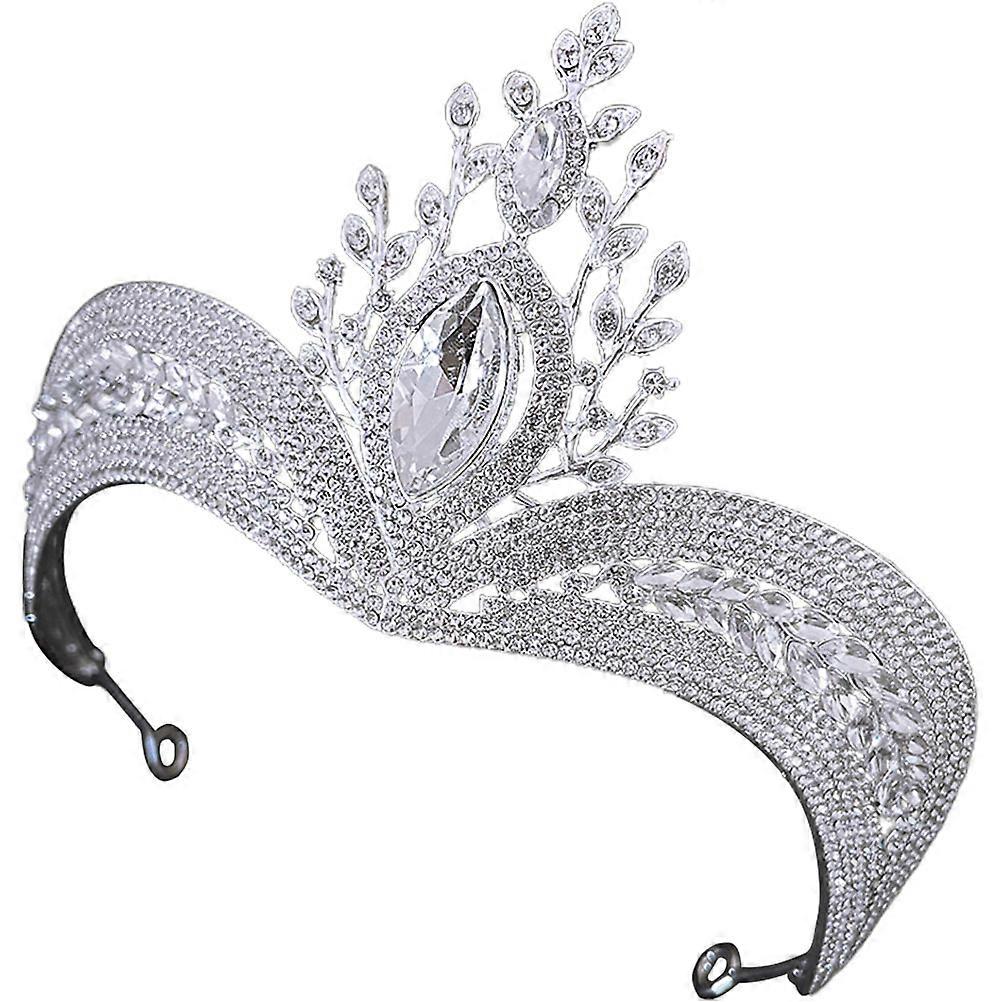 Delicate Design Bridal Crown Headband For Women Suitable For Halloween And Christmas Events 1Set