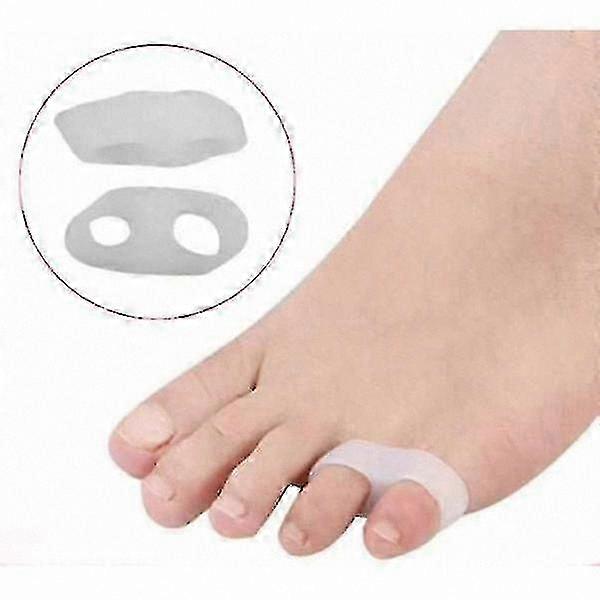 Corrective Toe Separator for Misaligned Small Toe - 2 Pack Clear Silicone