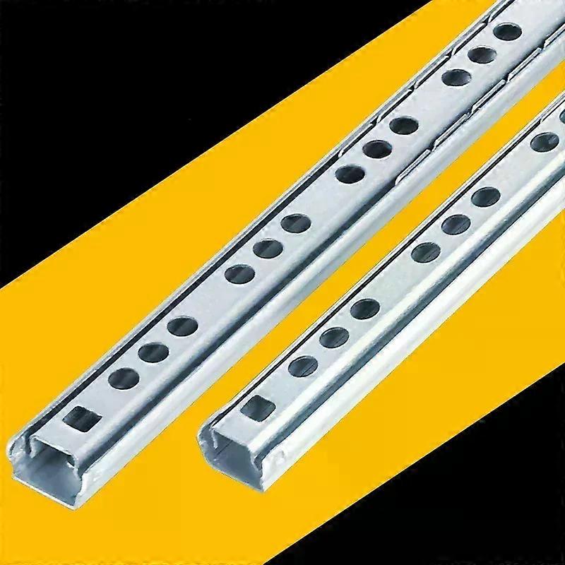 2Pcs 8-20inch Ball Bearing Drawer Slides Furniture Slide Steel Ball Bearing Slides Keyboard Cabinet Cupboard Drawer Runners