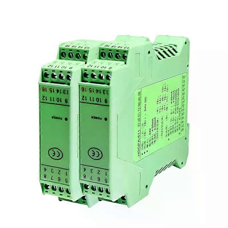loop power current transmitter signal splitter 420ma analog signal isolation 4-20mA to 0-10v isolator distribution