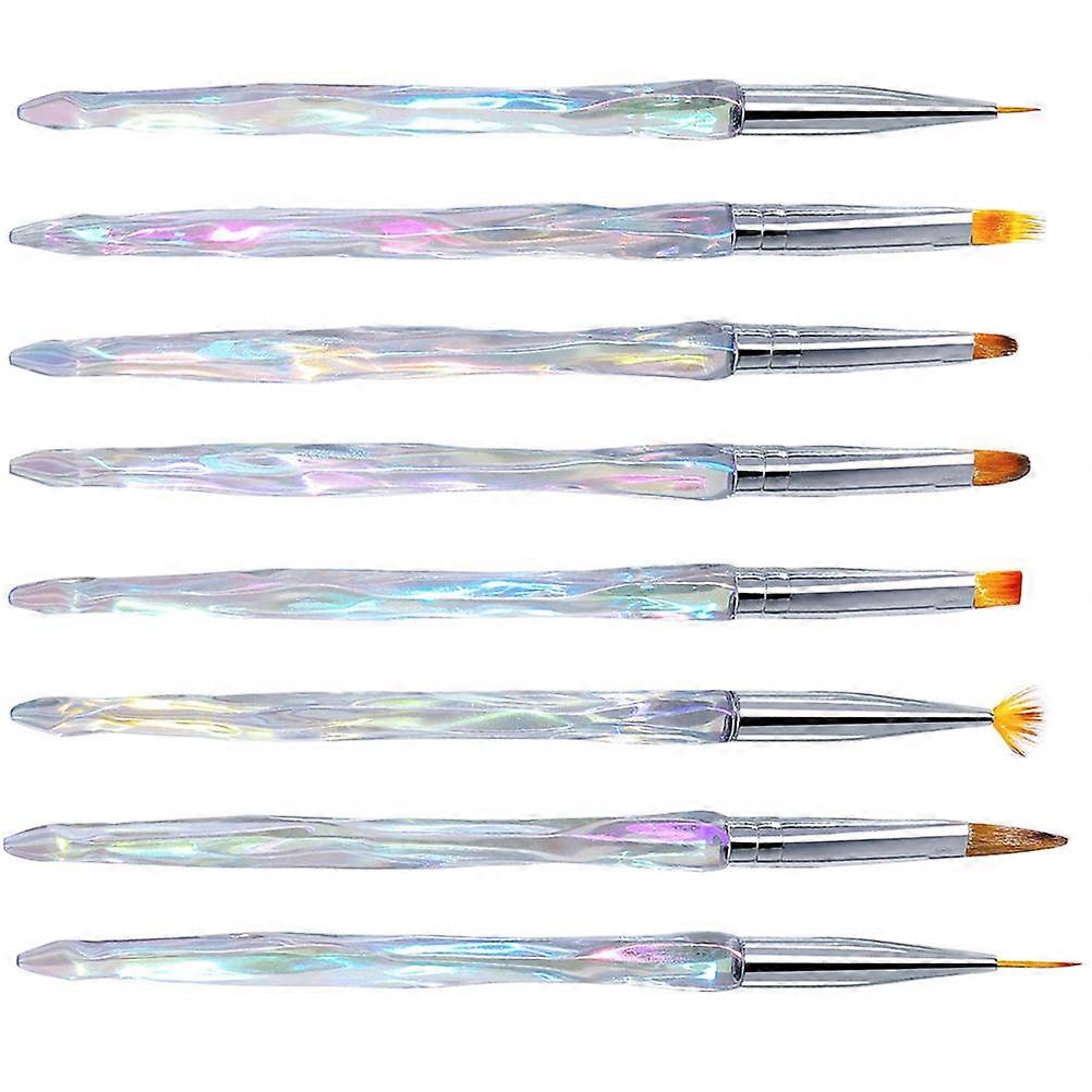 Fine Drawing Nail Art For Beginners Home DIY Nail Art Assorted Color Manicure Supplies 8Pcs