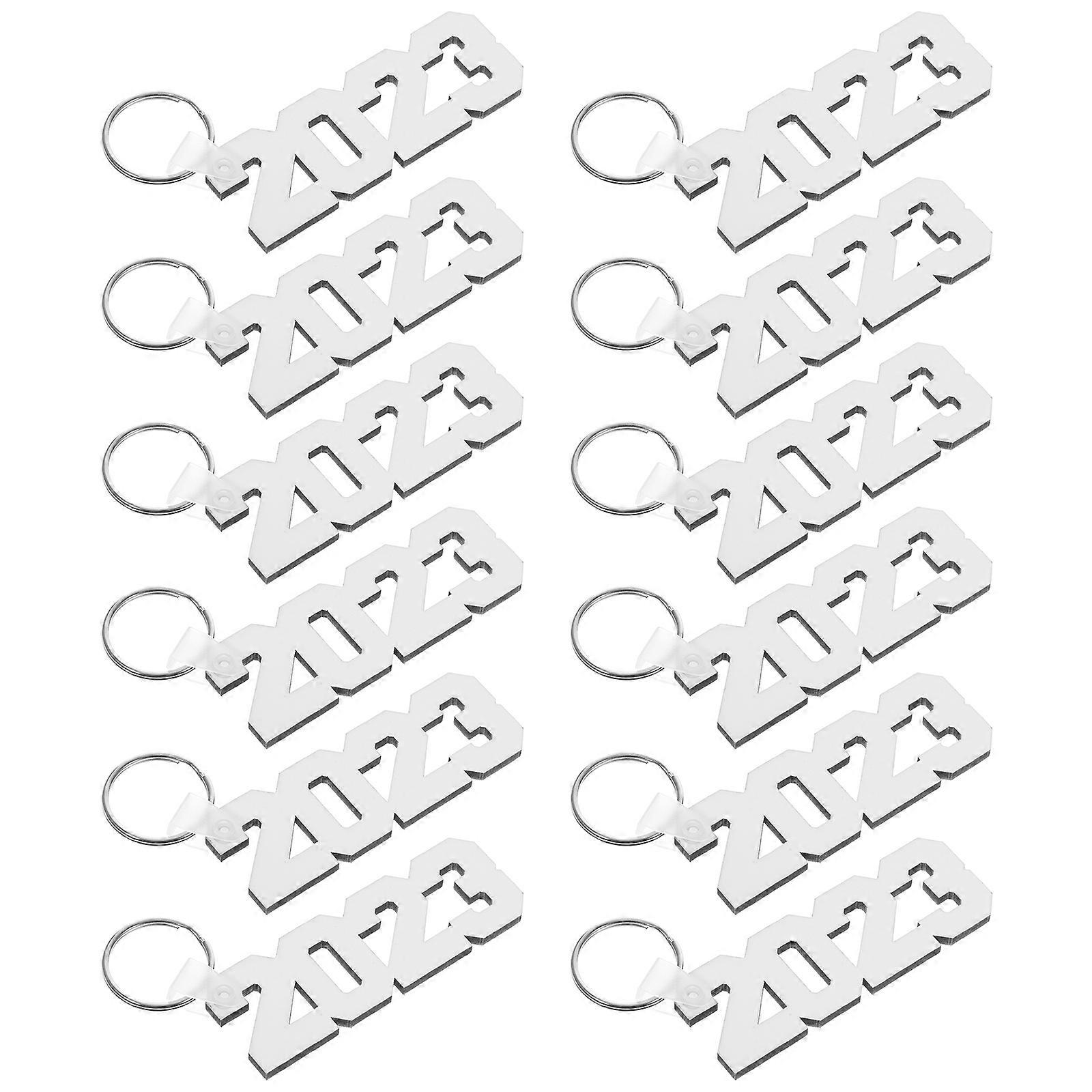 12Pcs Sublimation Blank Key Chains Multifunction Sublimation Blanks Key Decors