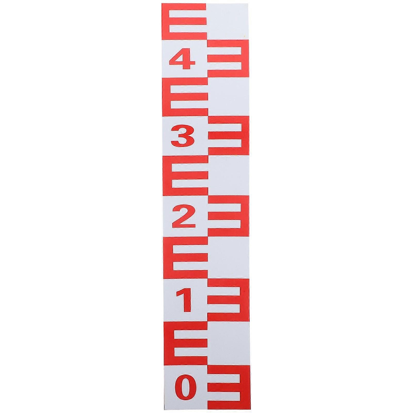 Water Level Gauge Sticker Self-adhesive Water Level Meter Reflective Water Level Measuring Tool