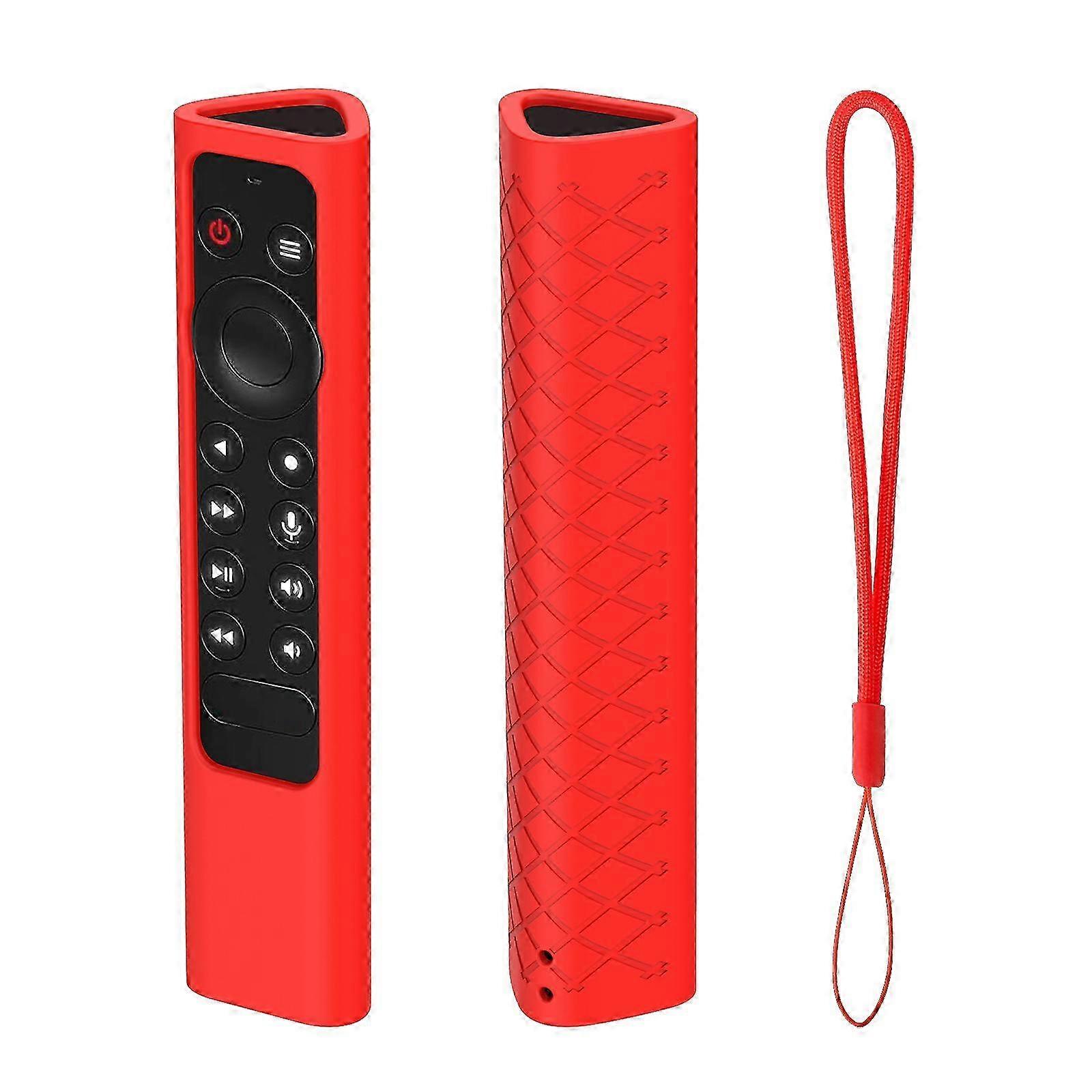 Silicone Protective Cases for NVIDIA Shield TV Pro Remote Control Anti-Slipping Cases Durable Protector Lightweight Bag redred SZRH A-S