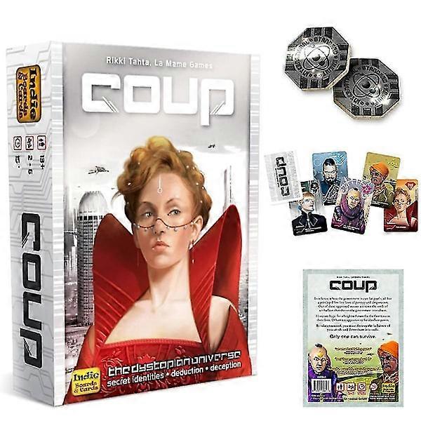Coup - Card Game from Dystopian Universe for Family, Party, Deduction, Strategy, Board Game [HK]