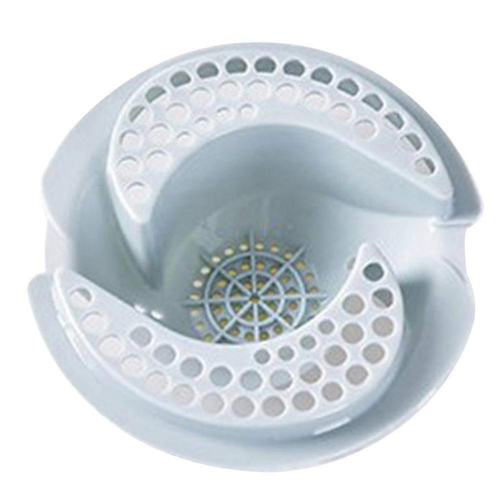 Anti-Clogging Sink Floor Drain Cover with Flower Pattern - Blue Kitchen Drain Plug for Easy Maintenance & Stylish D��cor