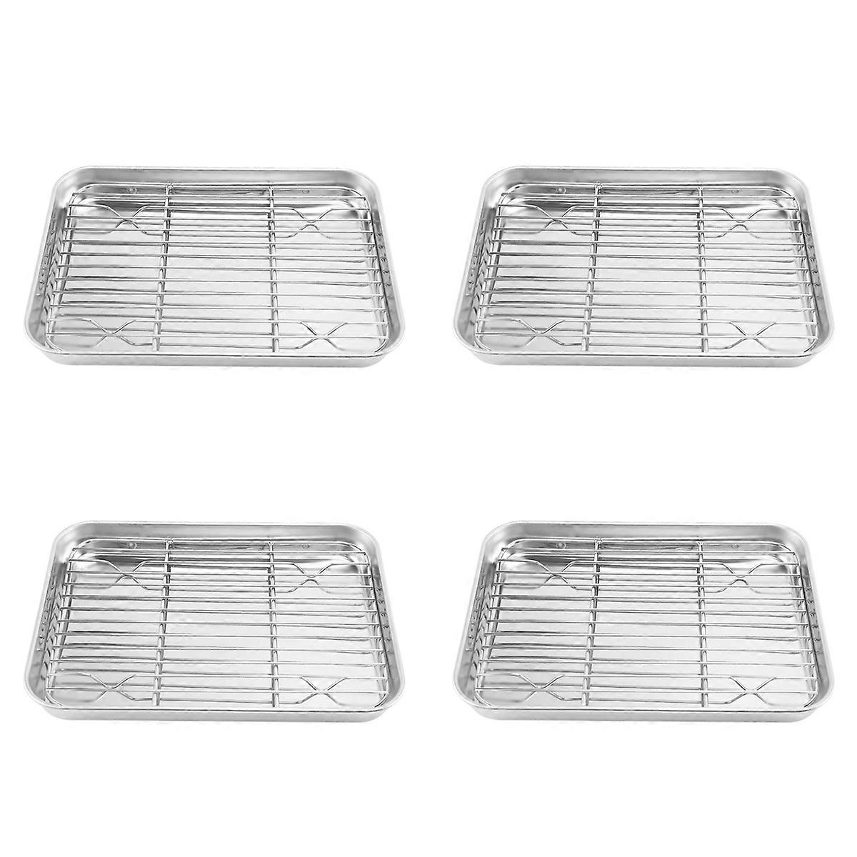 Toaster Oven Tray and Rack Set, with Cooling Rack,Dishwasher Safe